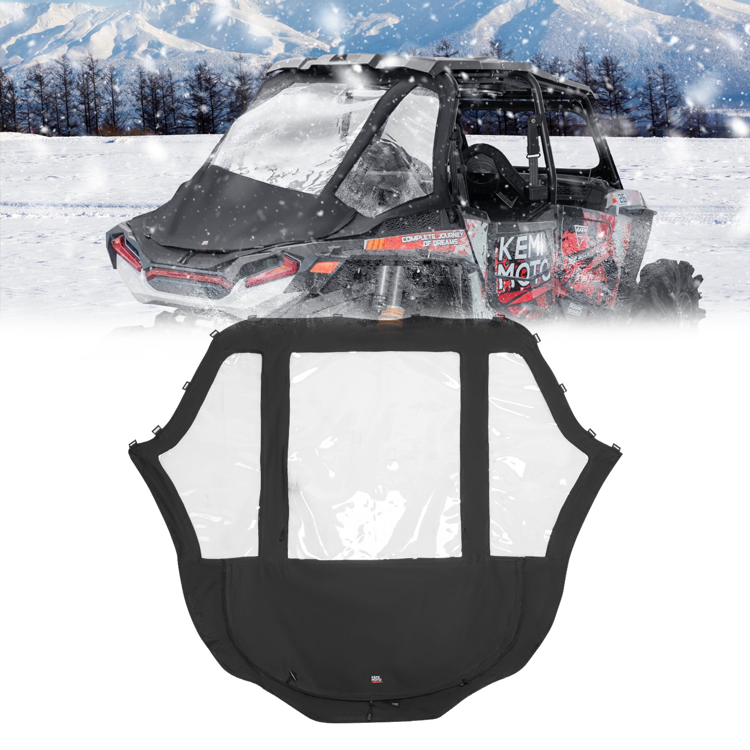 KEMIMOTO RZR XP 1000 lunotto morbido con telo cassone