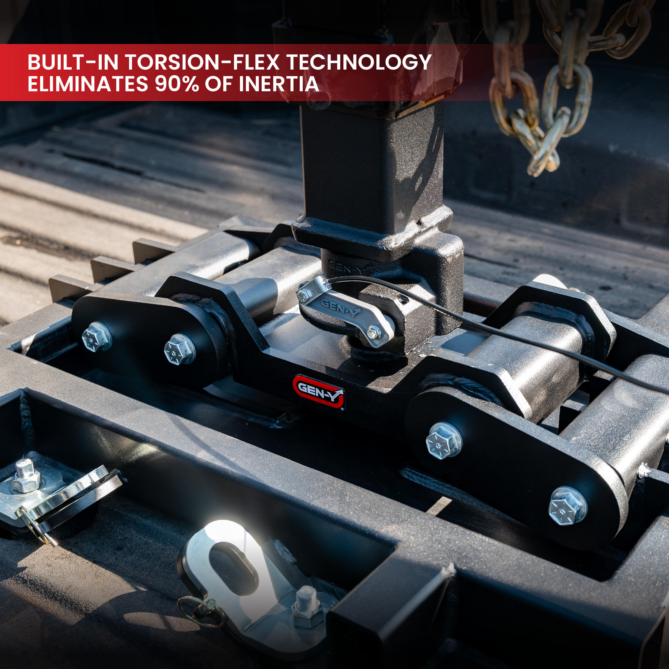 GEN-Y DOMINATOR Torsion-Flex sfera gooseneck Ford 25000 lb