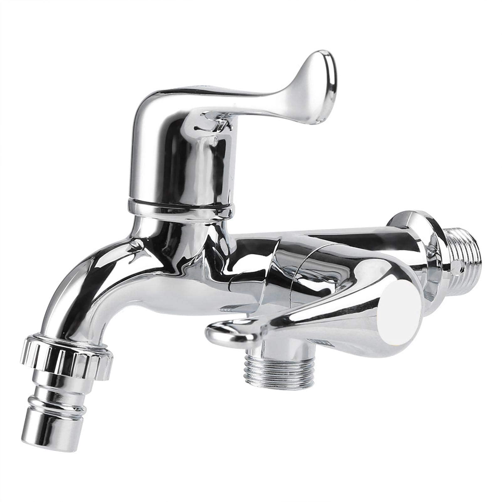 Kuuleyn Rubinetto Doppia Uscita ABS Cromato G1/2 Lavatrice