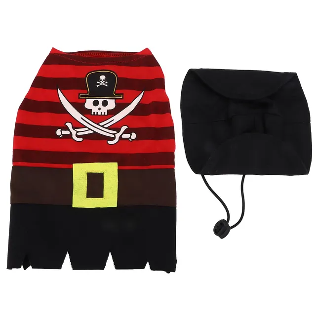 Kuuleyn Costume Pirata per Cani XL in Poliestere Lavabile