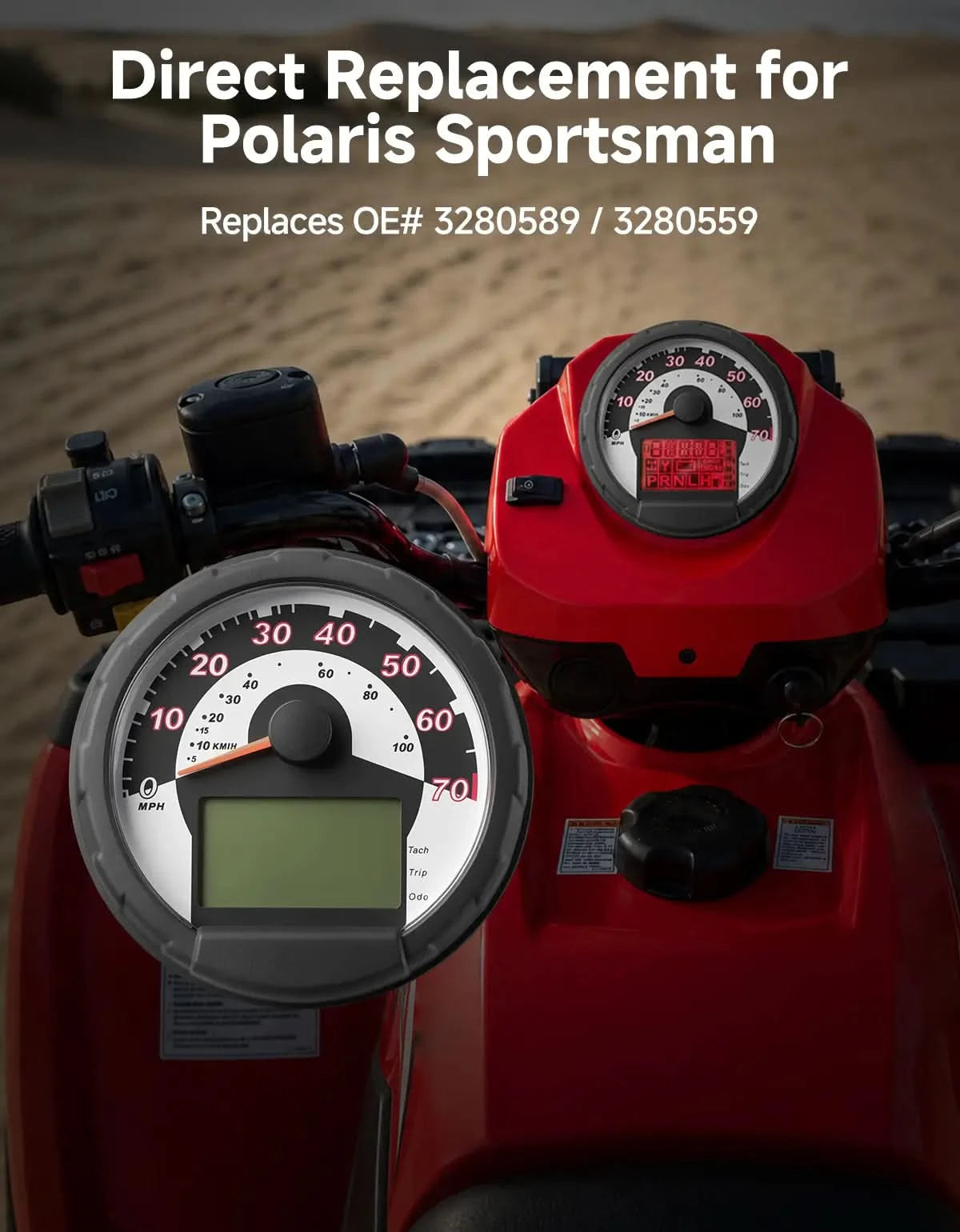 KEMIMOTO Sportsman 3280589 quadro strumenti tachimetro 0-70 mph