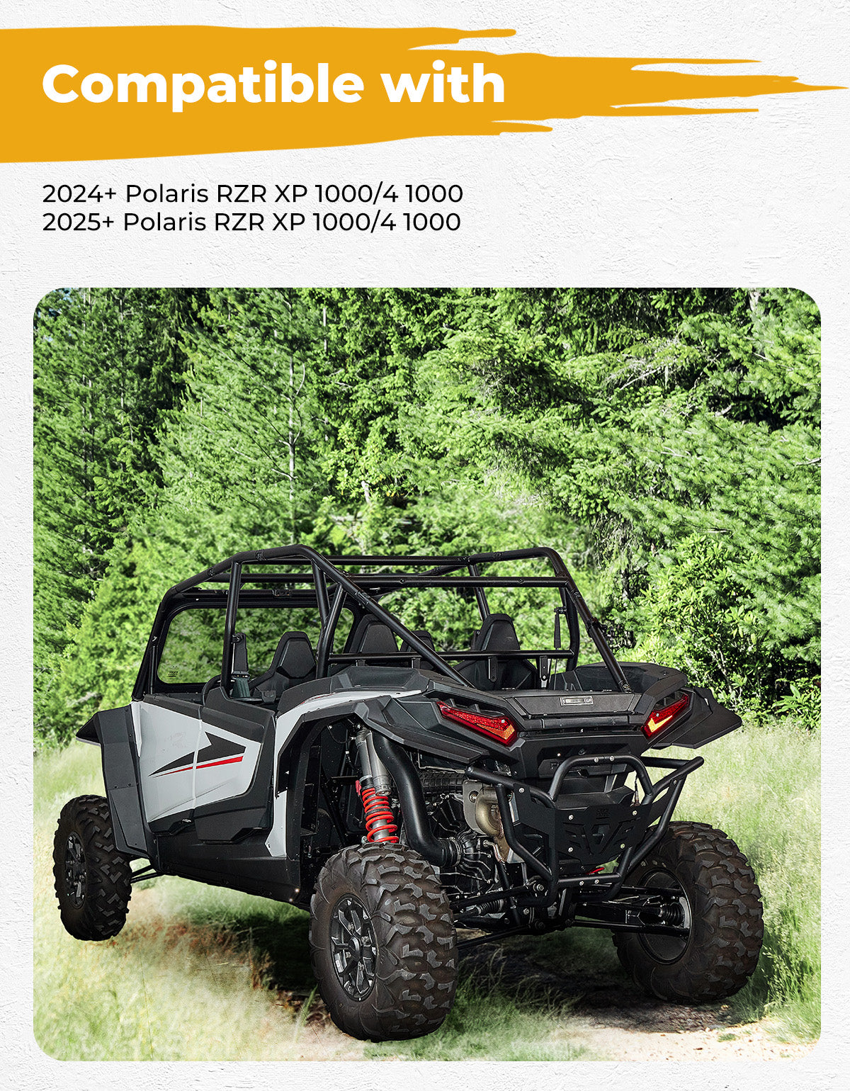 Kemimoto RZR XP 1000 baule cassone posteriore acciaio