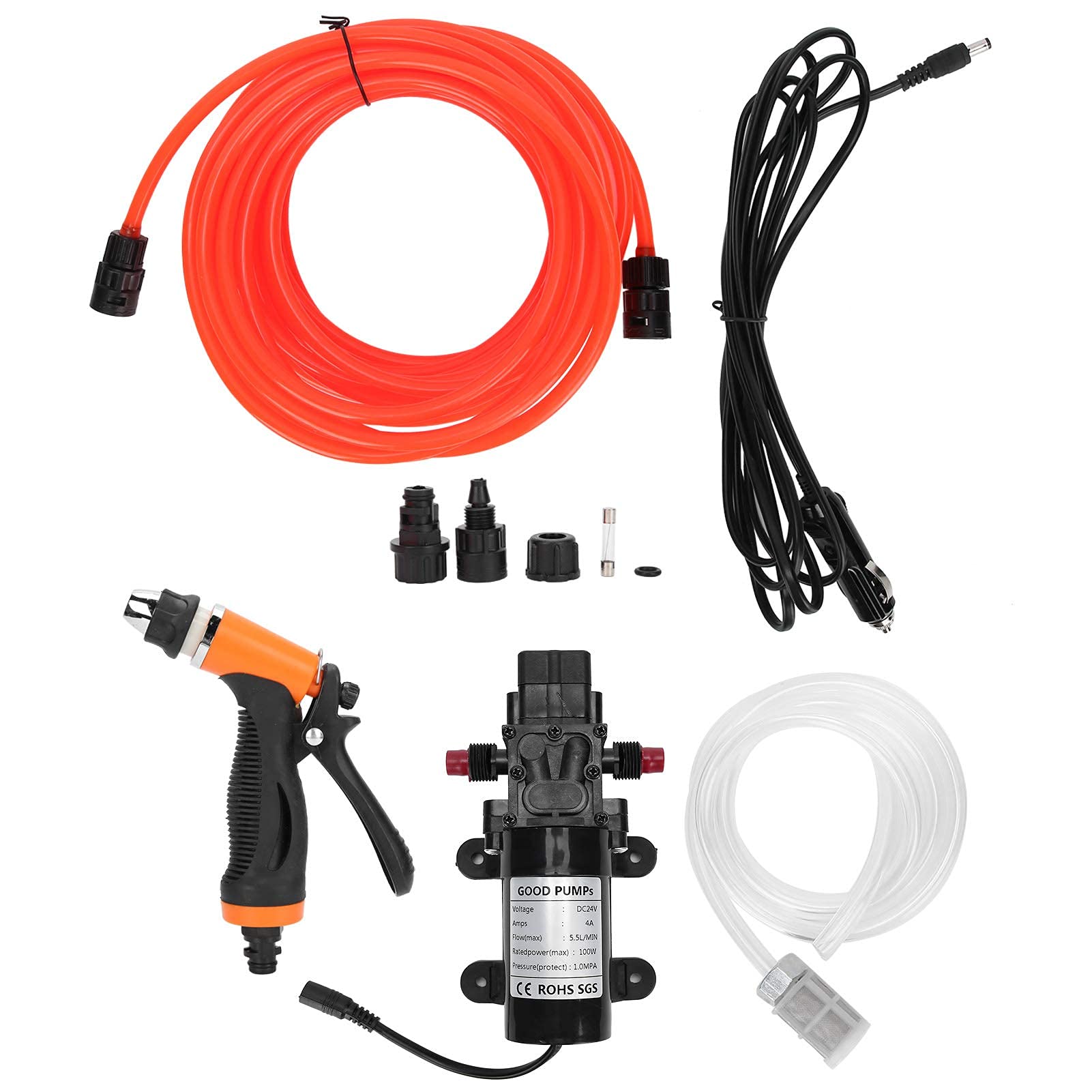 Kuuleyn Pompa a Membrana 24V 5,5 l/min 100W Portatile