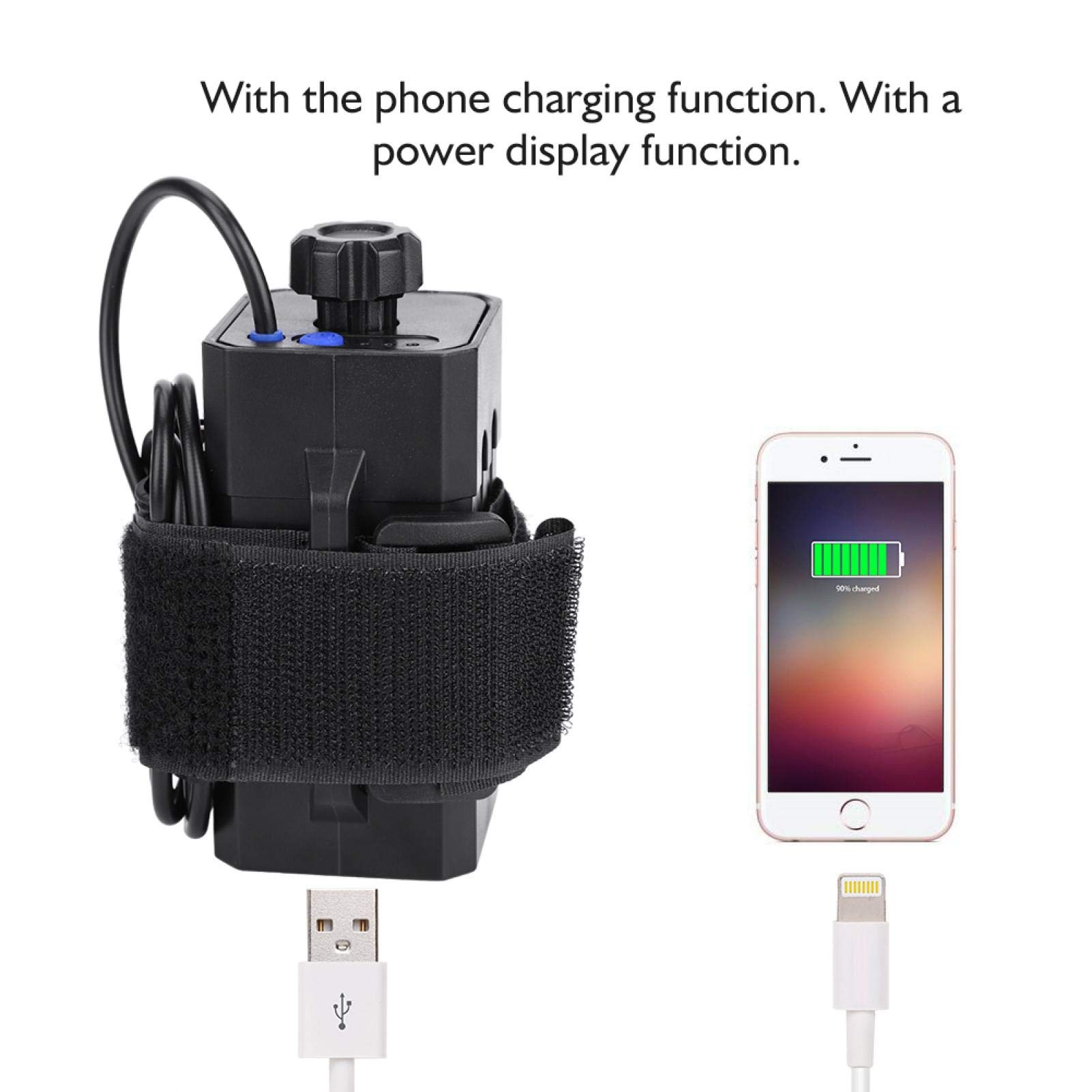 Kuuleyn Box Batterie 18650 4 Posti Bici USB Impermeabile