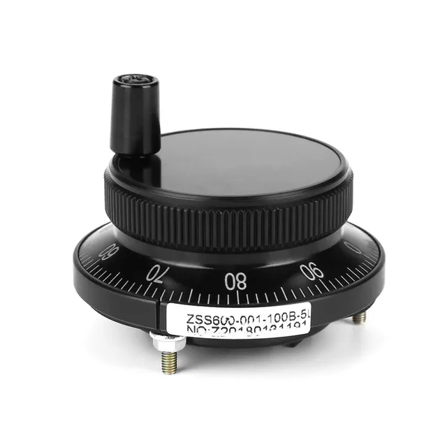 Kuuleyn encoder impulsi CNC volantino manuale 5V 60mm nero