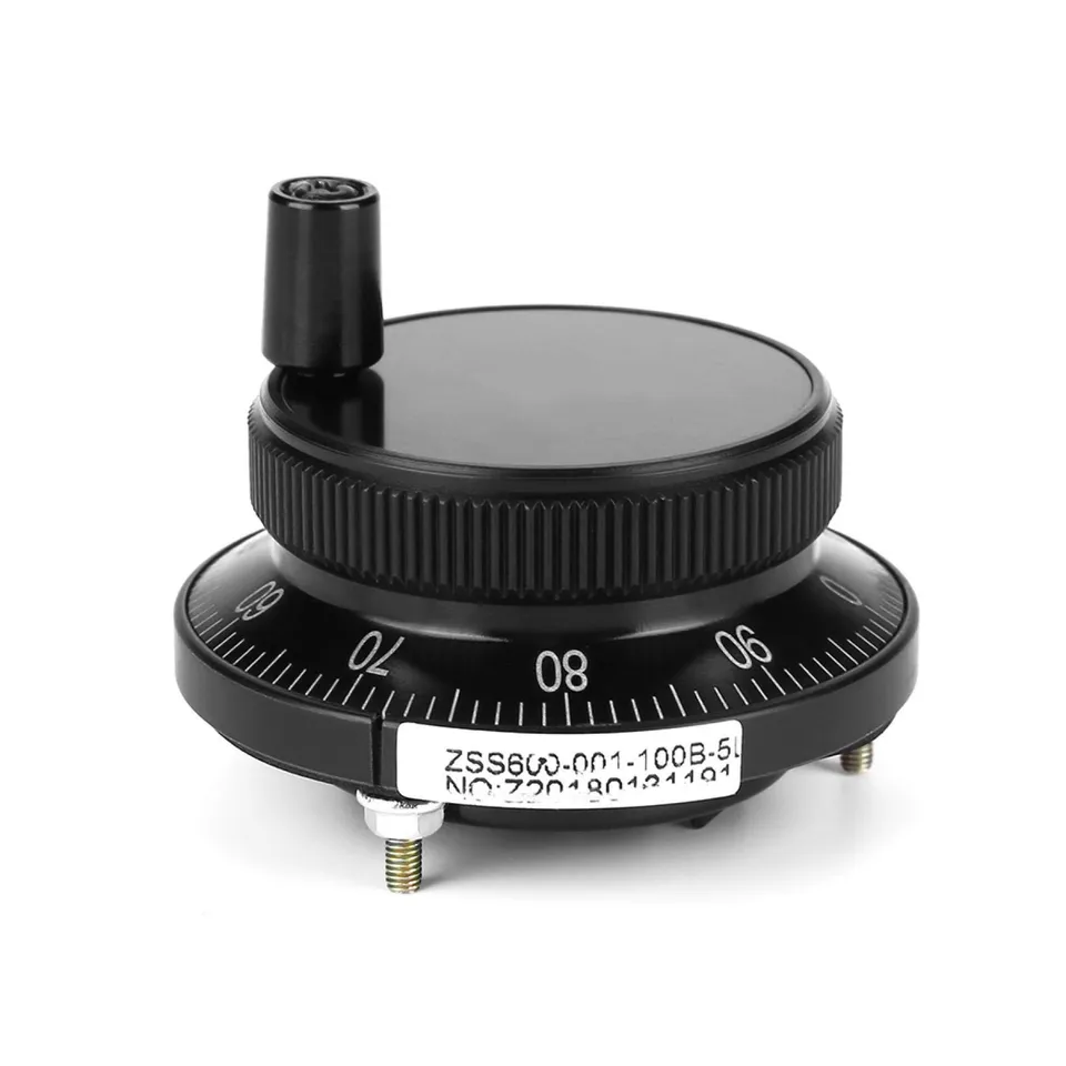 Kuuleyn encoder impulsi CNC volantino manuale 5V 60mm nero