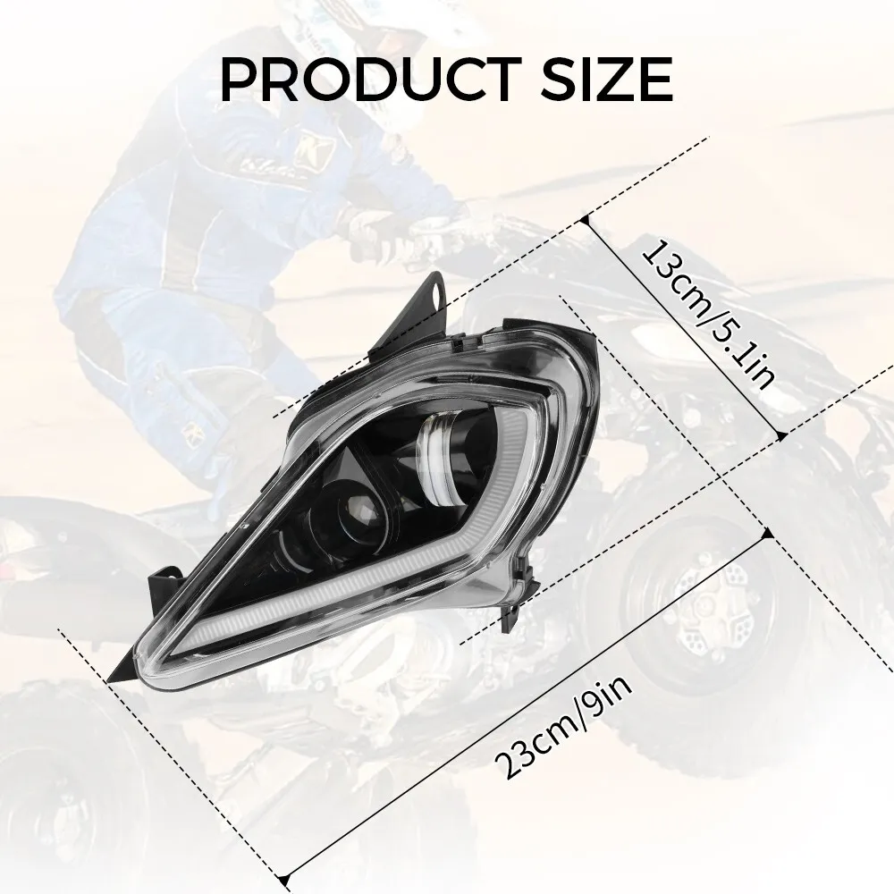 Kemimoto Fari LED Yamaha YFZ 450 Raptor 700 IP67