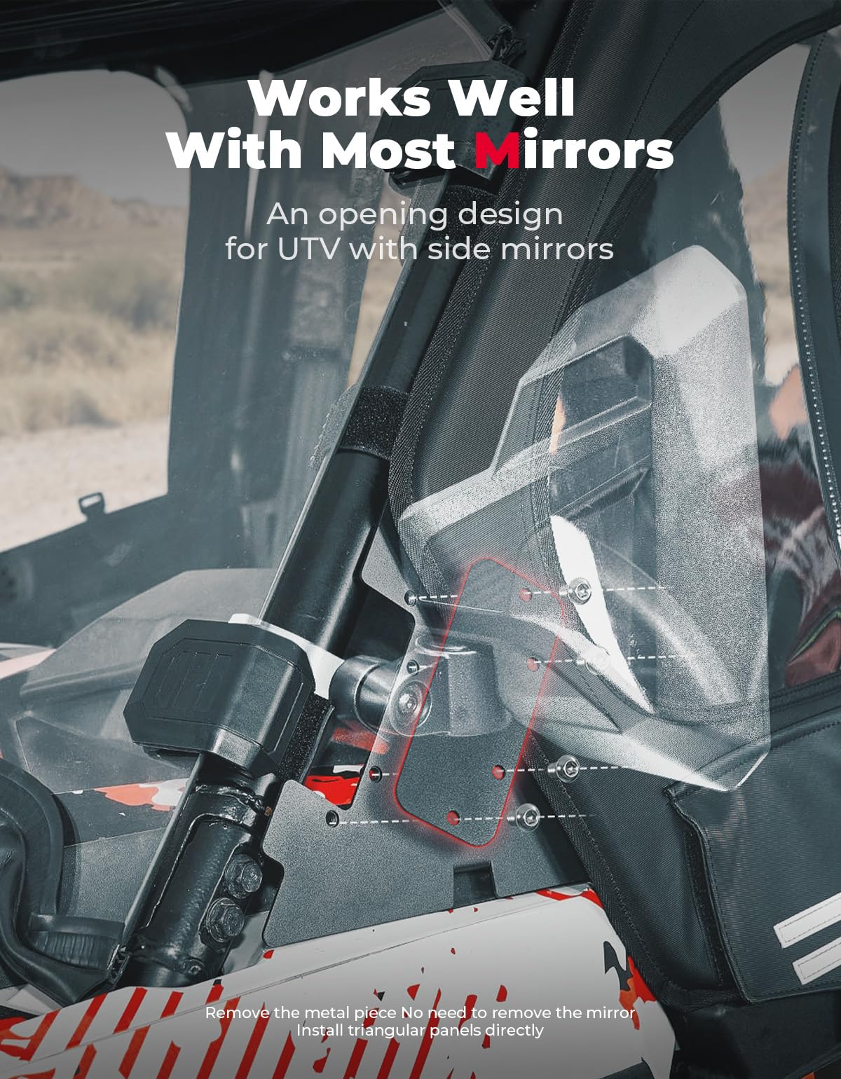 KEMIMOTO RZR XP 4 1000 porte superiori con telaio impermeabili