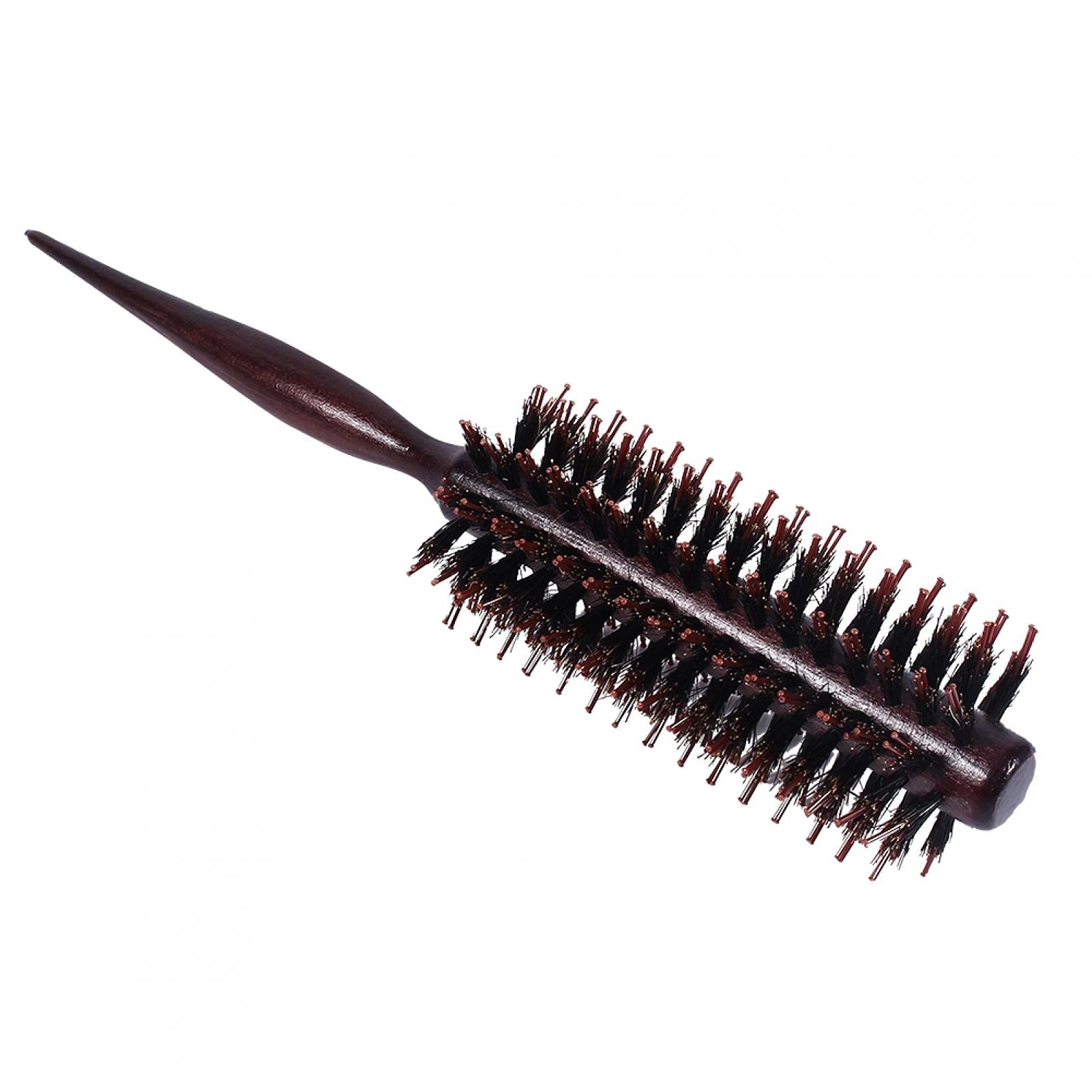 Kuuleyn Spazzola Rotonda Legno Capelli Ricci 20 cm