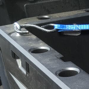 KEMIMOTO Box Cargo 45,3L + Ancoraggi Ranger 6 Pezzi