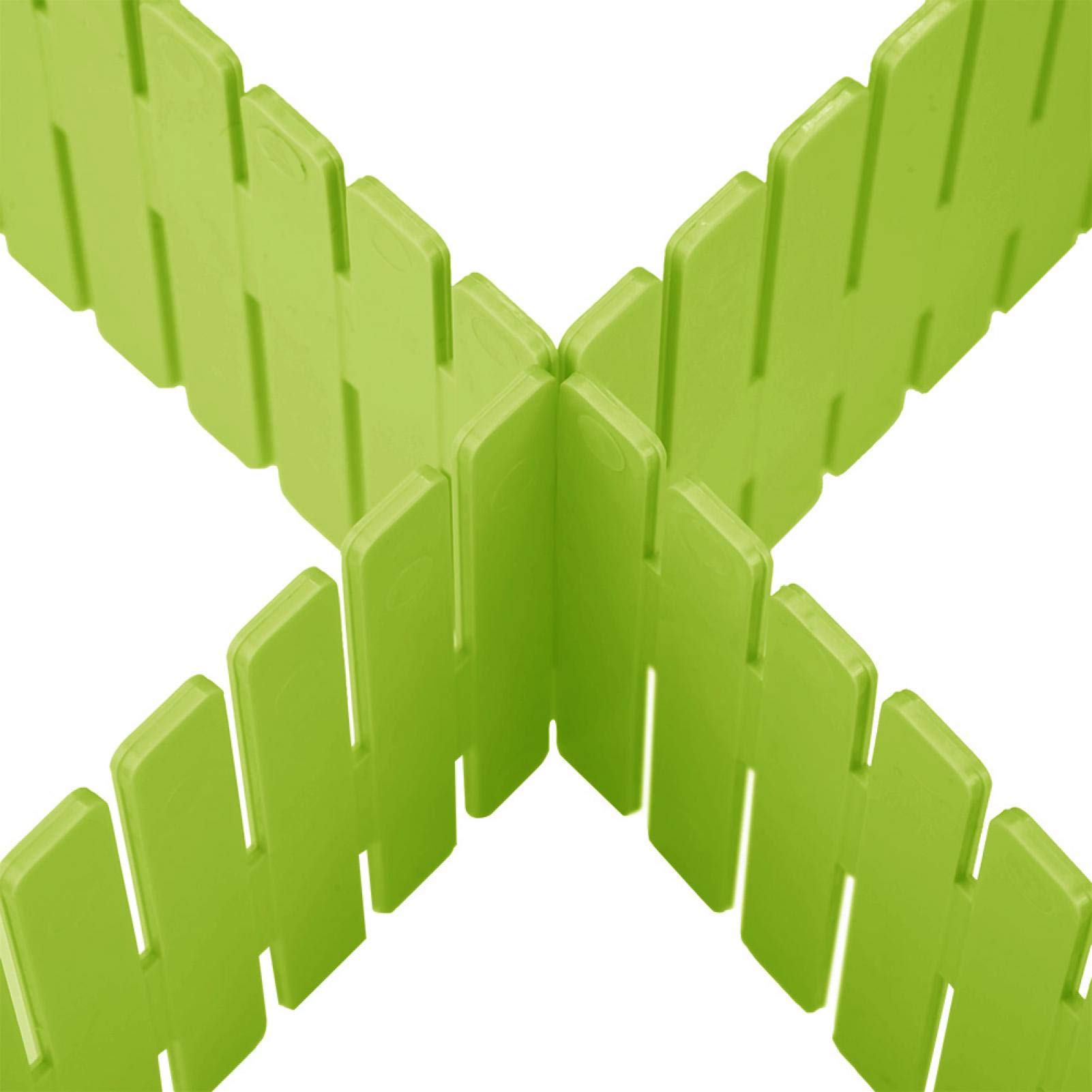 Kuuleyn divisori cassetti PP verde 4 pezzi