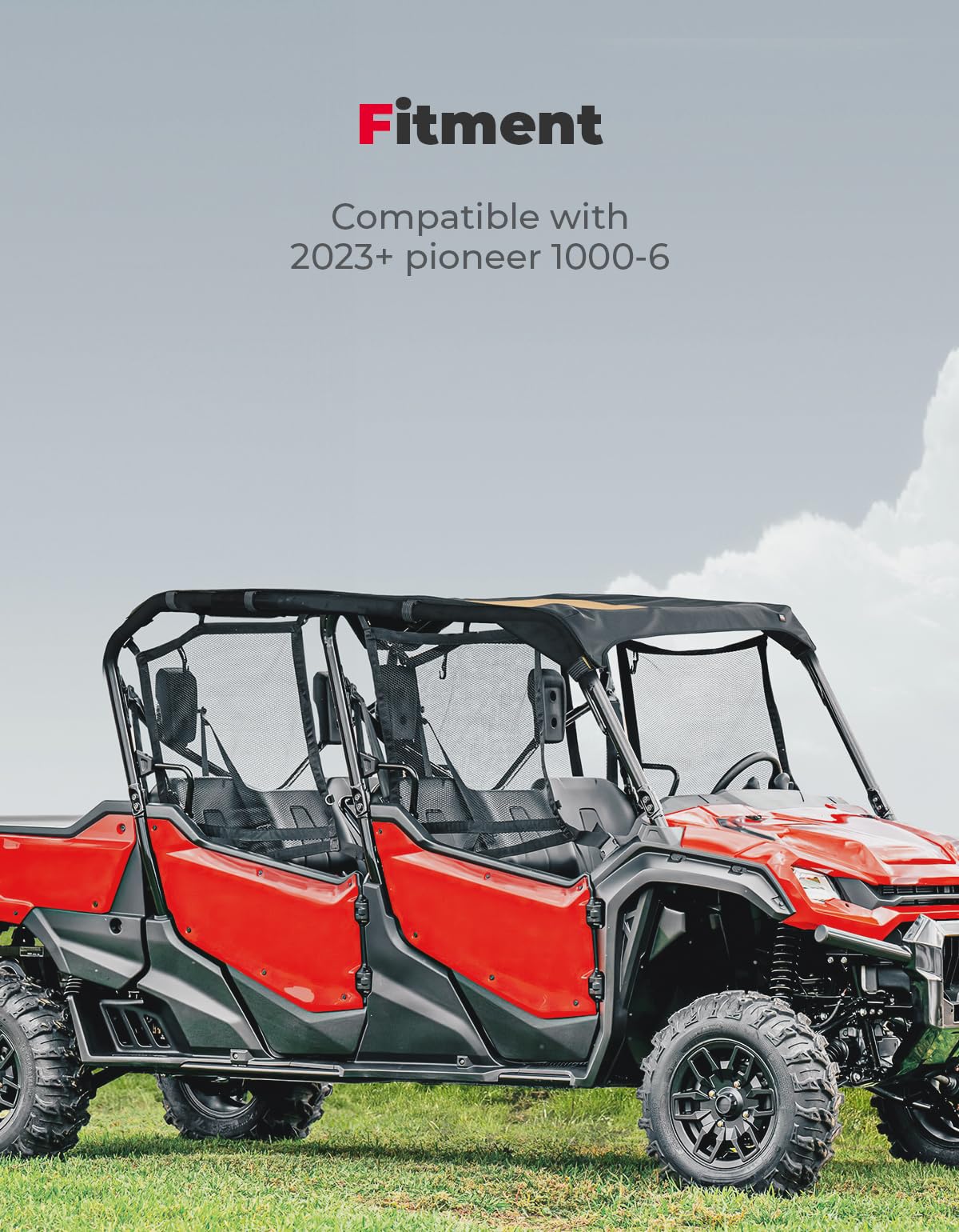 Kemimoto tetto tela UTV Honda Pioneer 1000-6