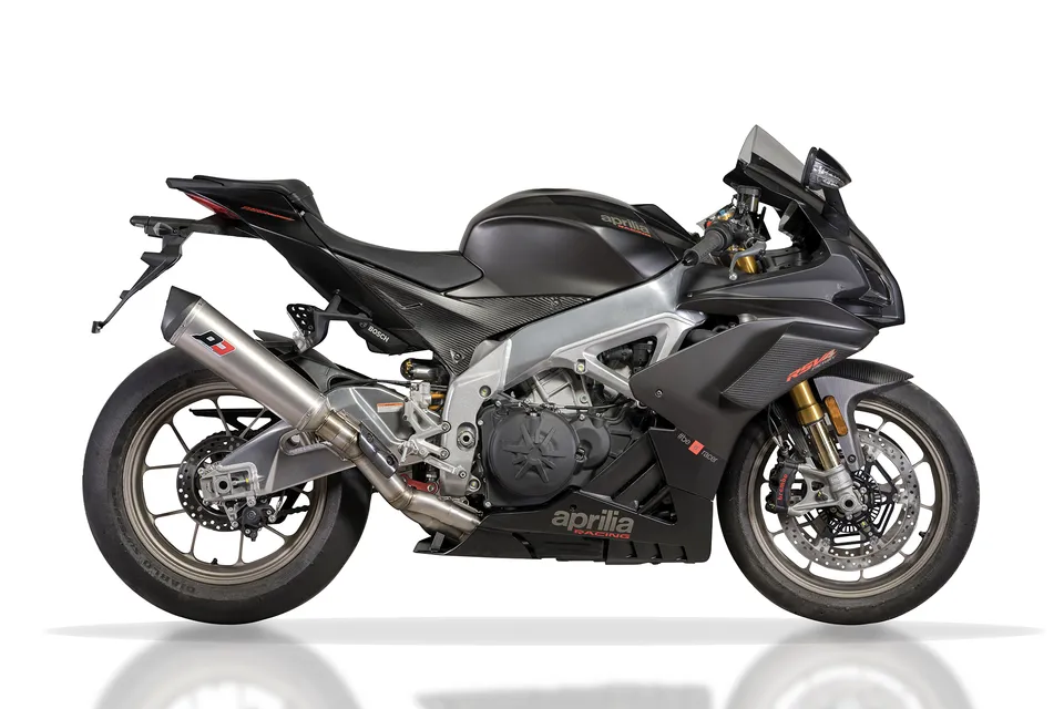 QD Exhaust Magnum Tronco-Cono scarico semi-completo titanio Euro4