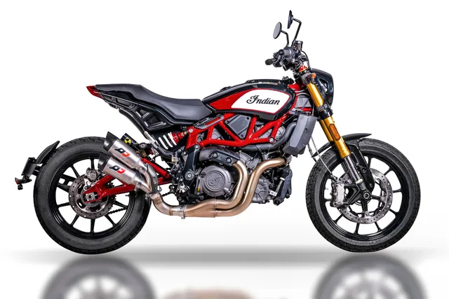 QD Exhaust Gunshot Indian FTR 1200 Scarico Titanio
