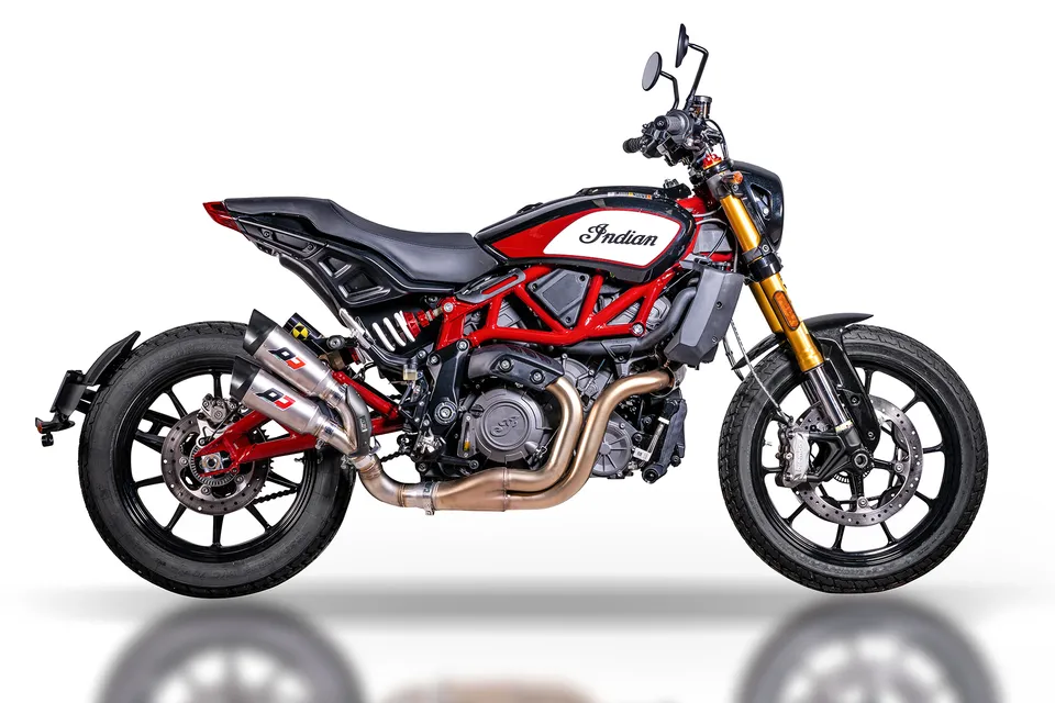 QD Exhaust Gunshot Indian FTR 1200 Scarico Titanio
