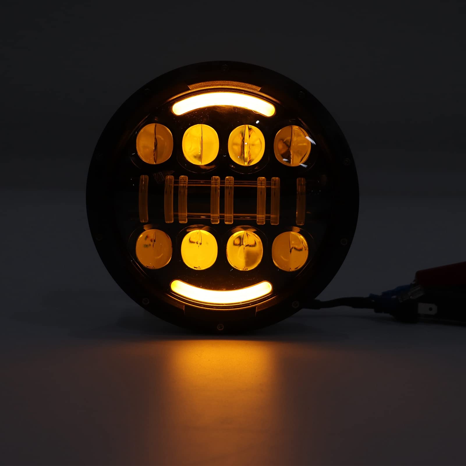 Hapivida Faro Moto LED 7 Pollici 6000K 3000LM Bianco