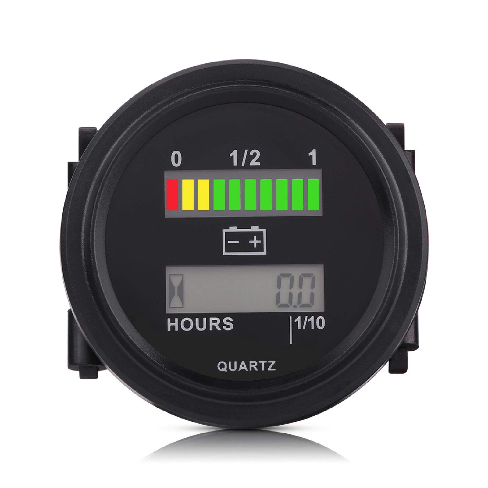 Kuuleyn Indicatore Batteria LED Digitale 12V-72V con Contaore