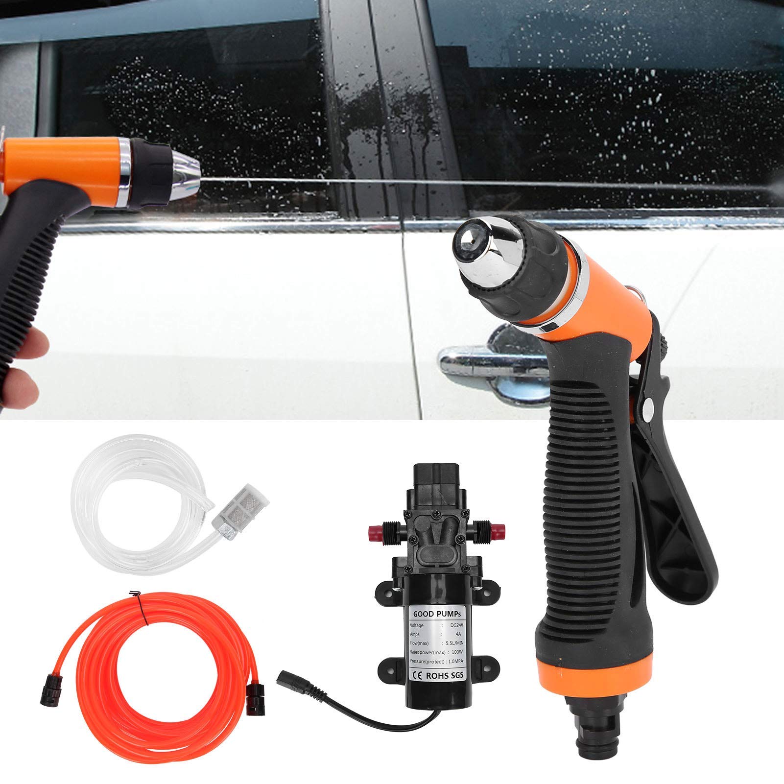Kuuleyn Pompa a Membrana 24V 5,5 l/min 100W Portatile