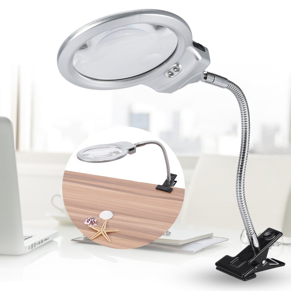 Kuuleyn lente ingrandimento tavolo 2,25x 5x LED 90 mm