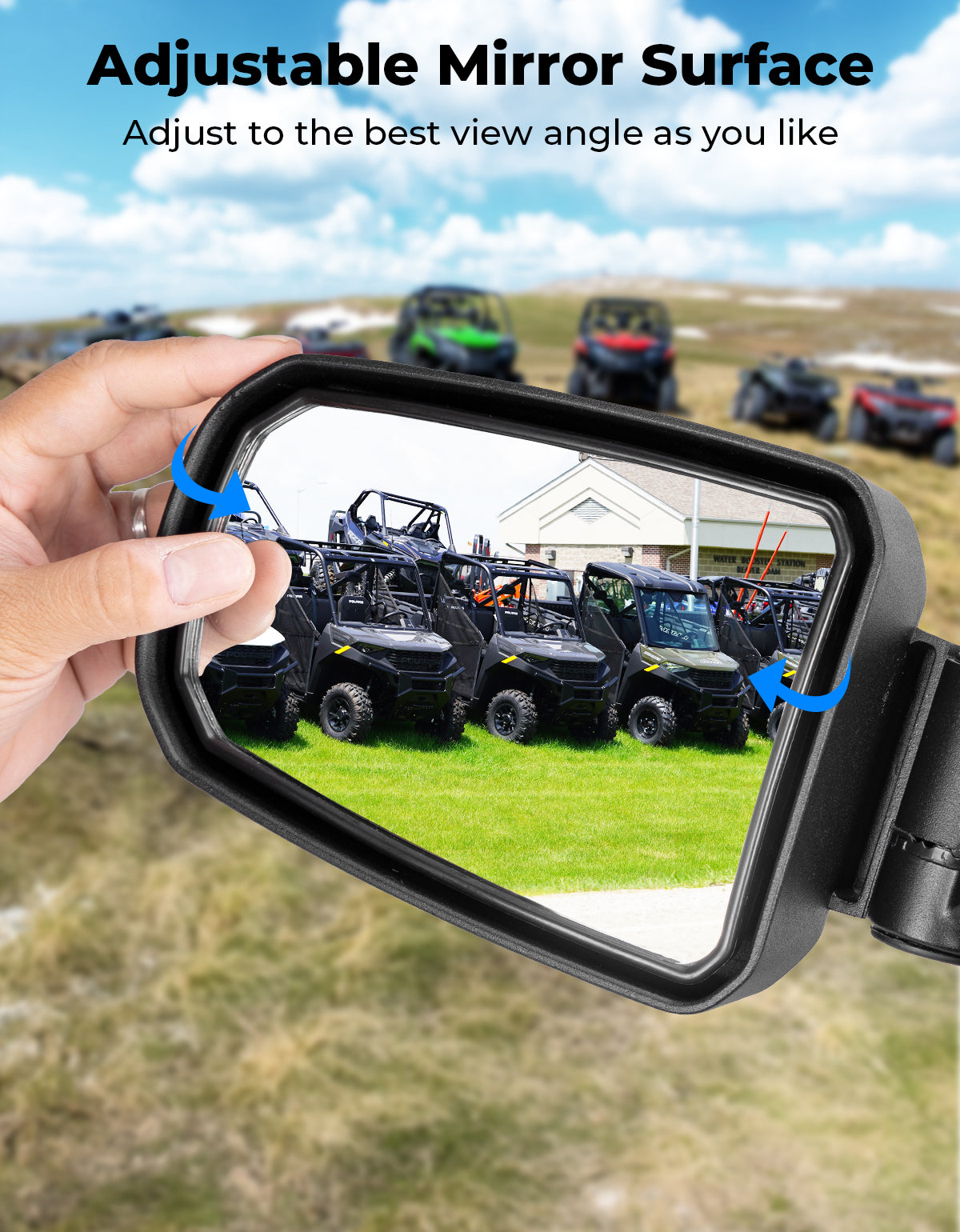 KEMIMOTO Pro-Fit Specchietti Laterali UTV Alluminio