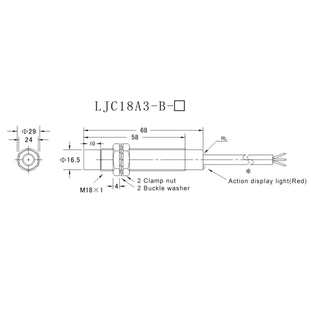 Kuuleyn LJC18A3-H-Z/BX sensore prossimità NPN 10mm