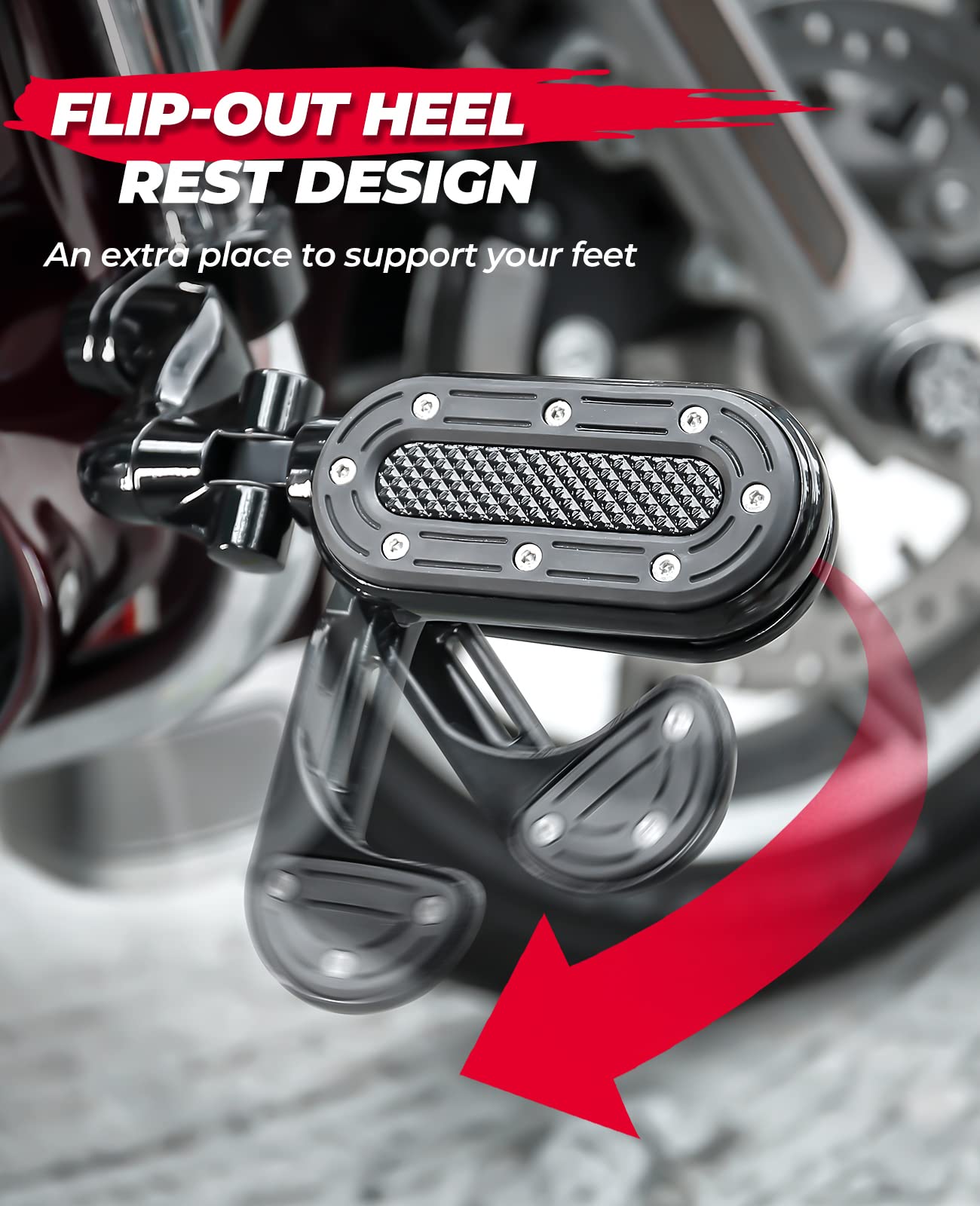 Kemimoto pedane highway 32 mm per Harley Touring