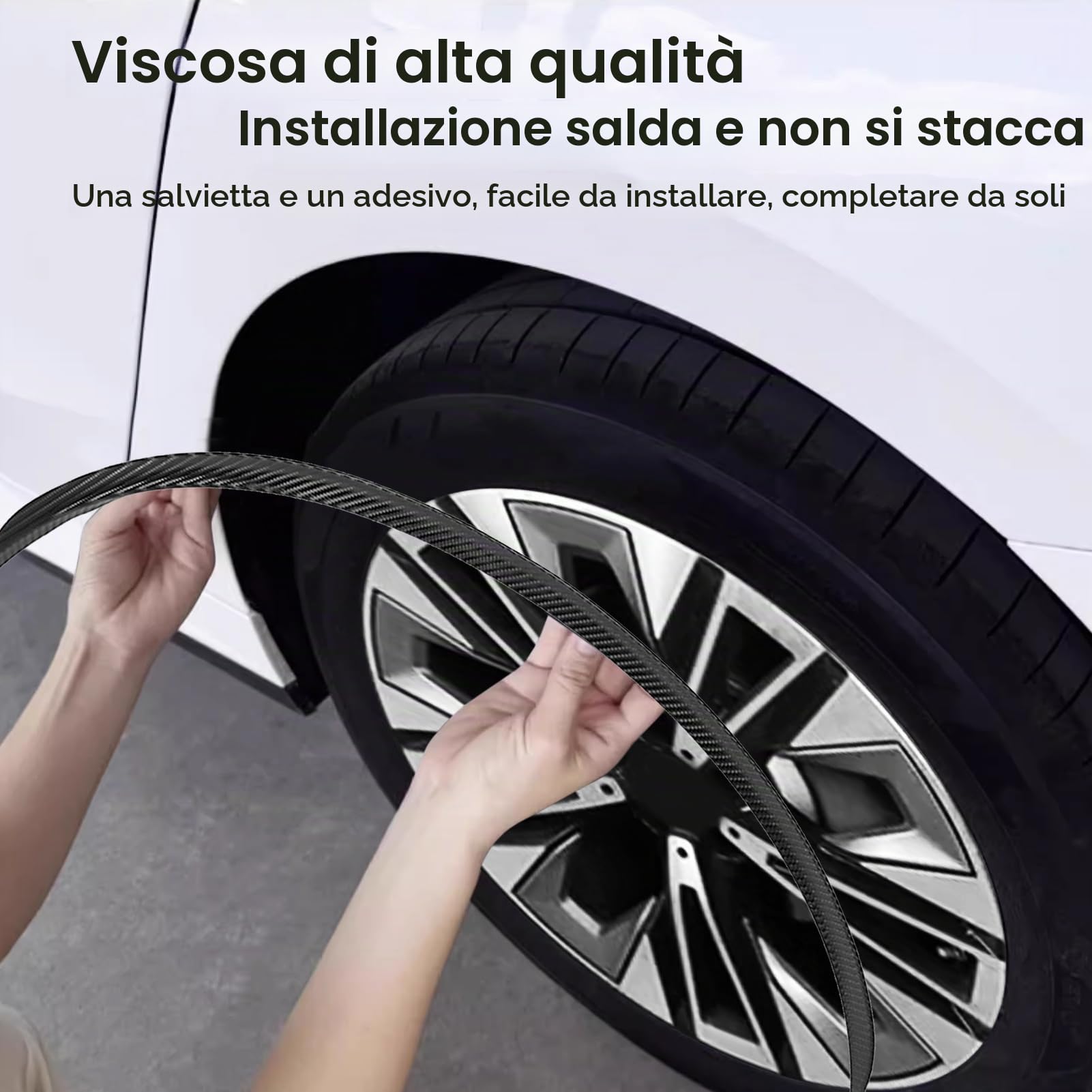 AOWINHIT Protezione Passaruota 28,4" Universale Fibra Carbonio