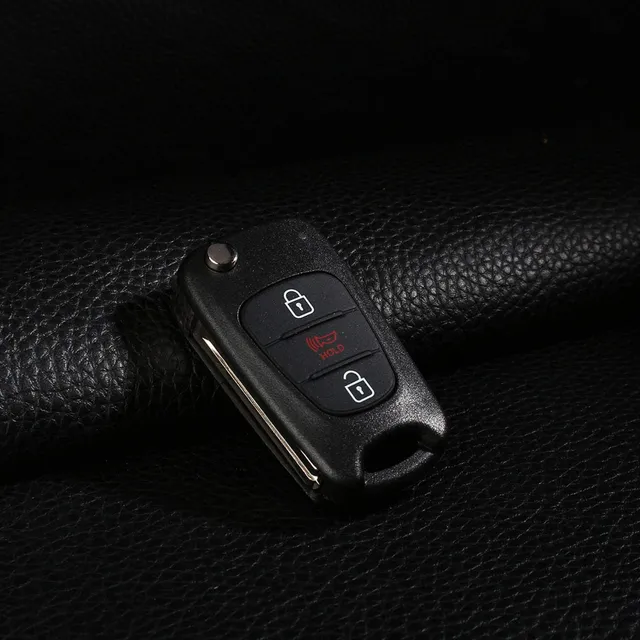 Kuuleyn NYOSEKSAM11ATX guscio chiave flip Kia Soul 3 tasti nero