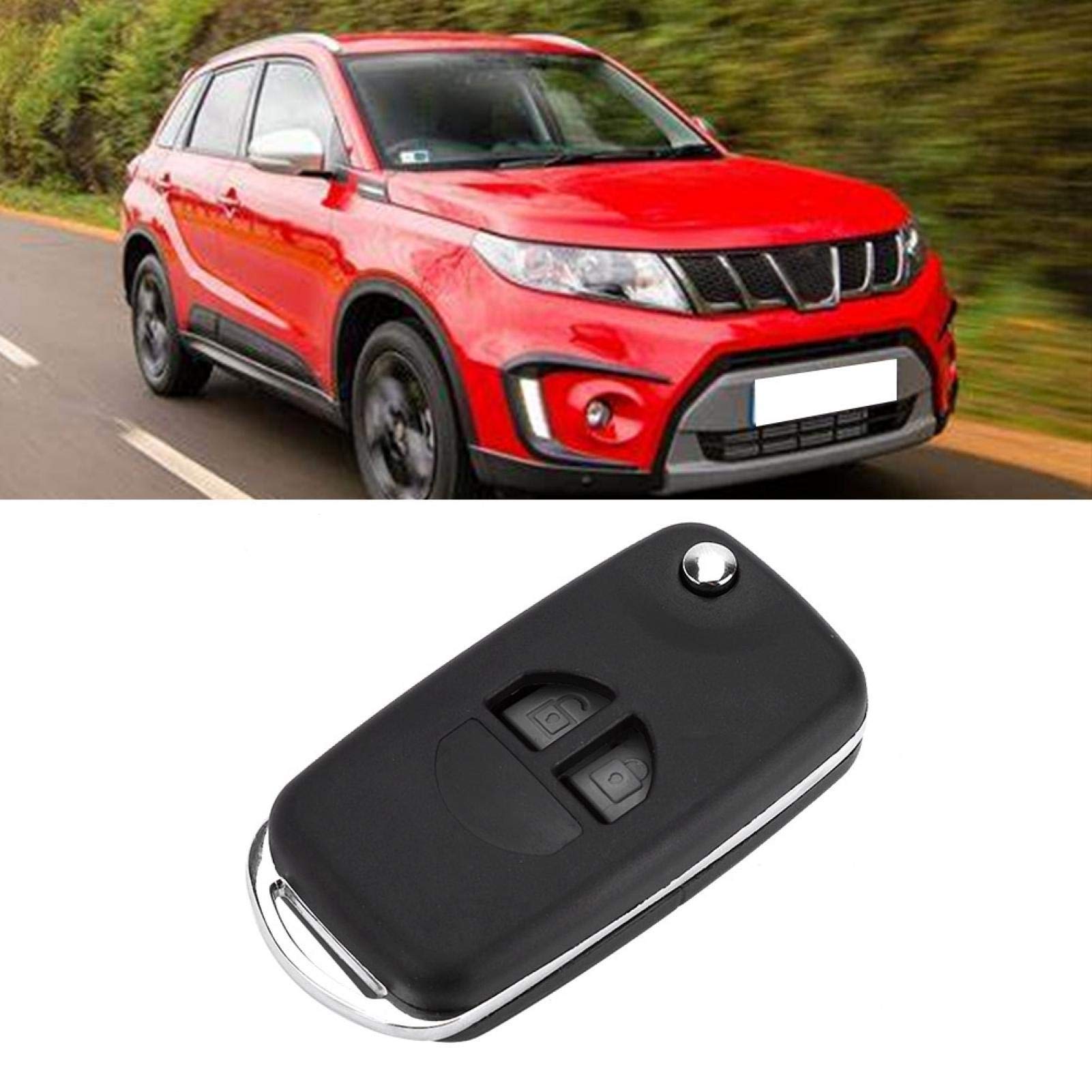 Kuuleyn Suzuki guscio chiave 2 tasti lama grezza nera