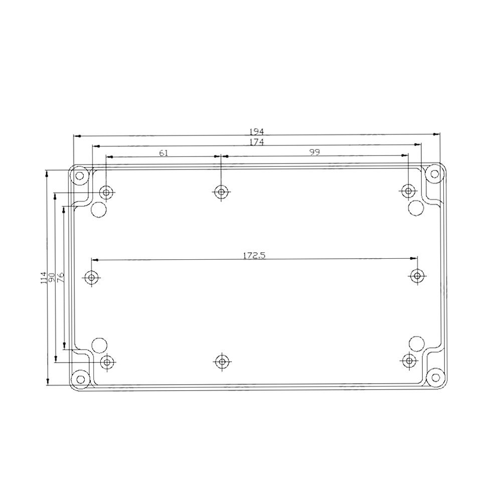 Kuuleyn IP65 scatola di derivazione stagna 200x120x56 mm bianca