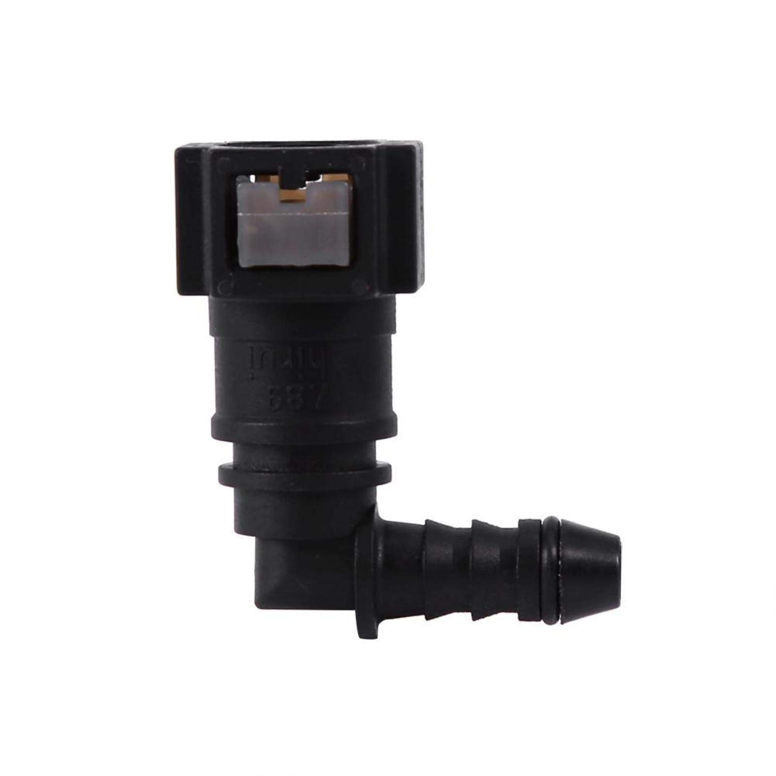 Kuuleyn Raccordo Tubo Benzina 7,89 mm Curvo in Nylon
