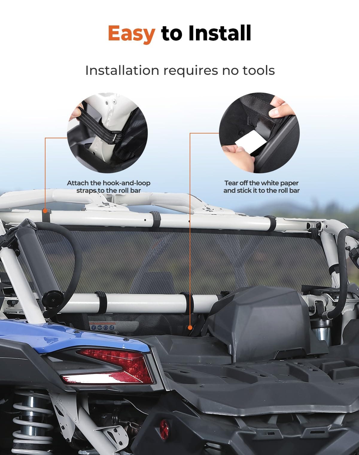 KEMIMOTO Maverick X3 Rete Posteriore in Mesh Traspirante