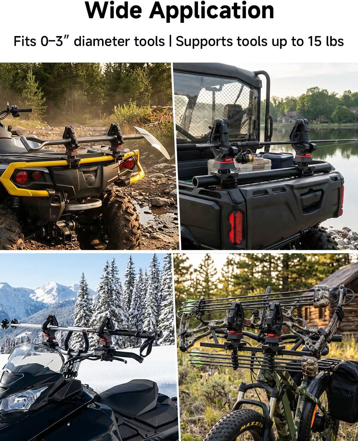KEMIMOTO Porta Attrezzi Cricchetto ATV UTV Universale
