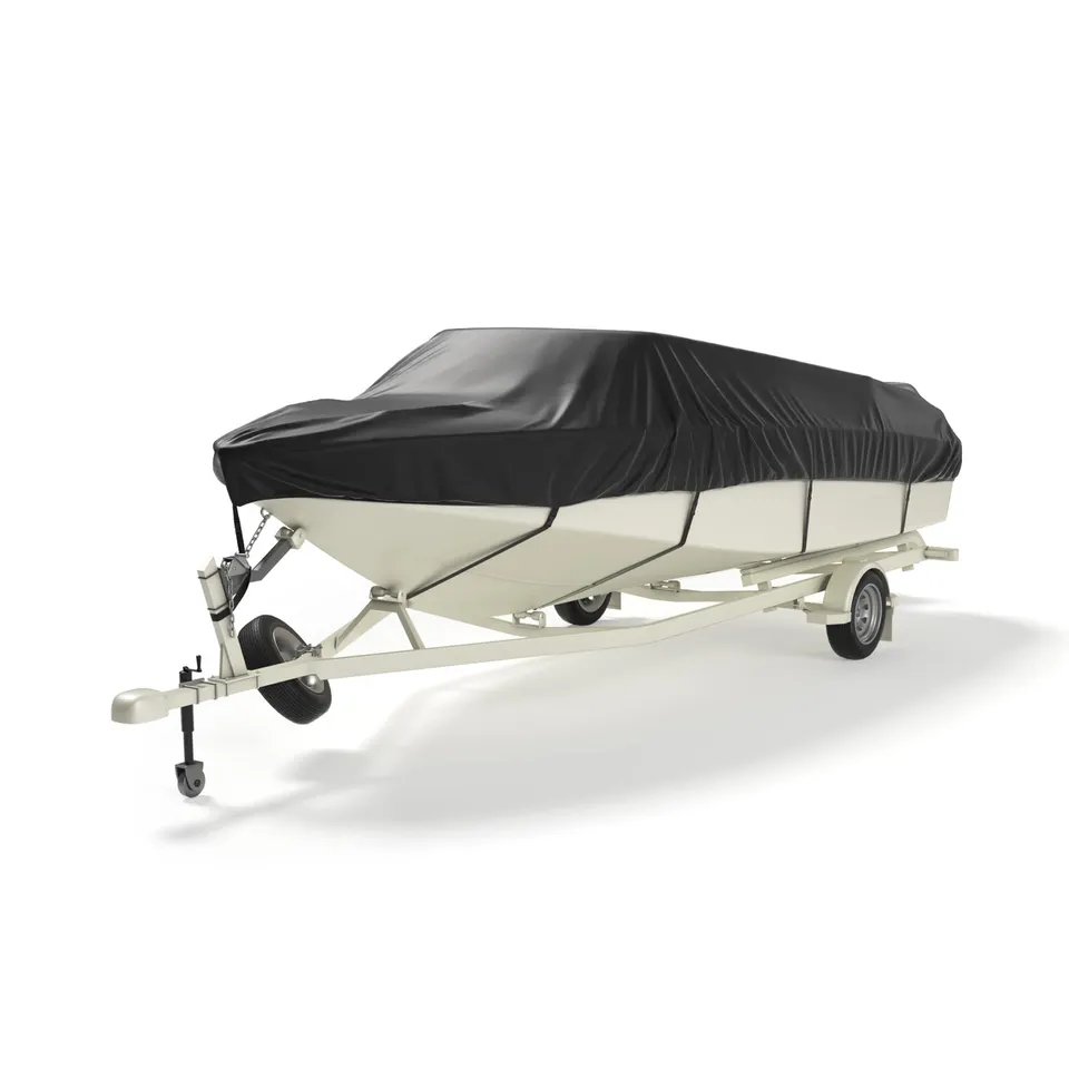 Kemimoto Telo barca V-Hull 600D 17-19ft nero impermeabile