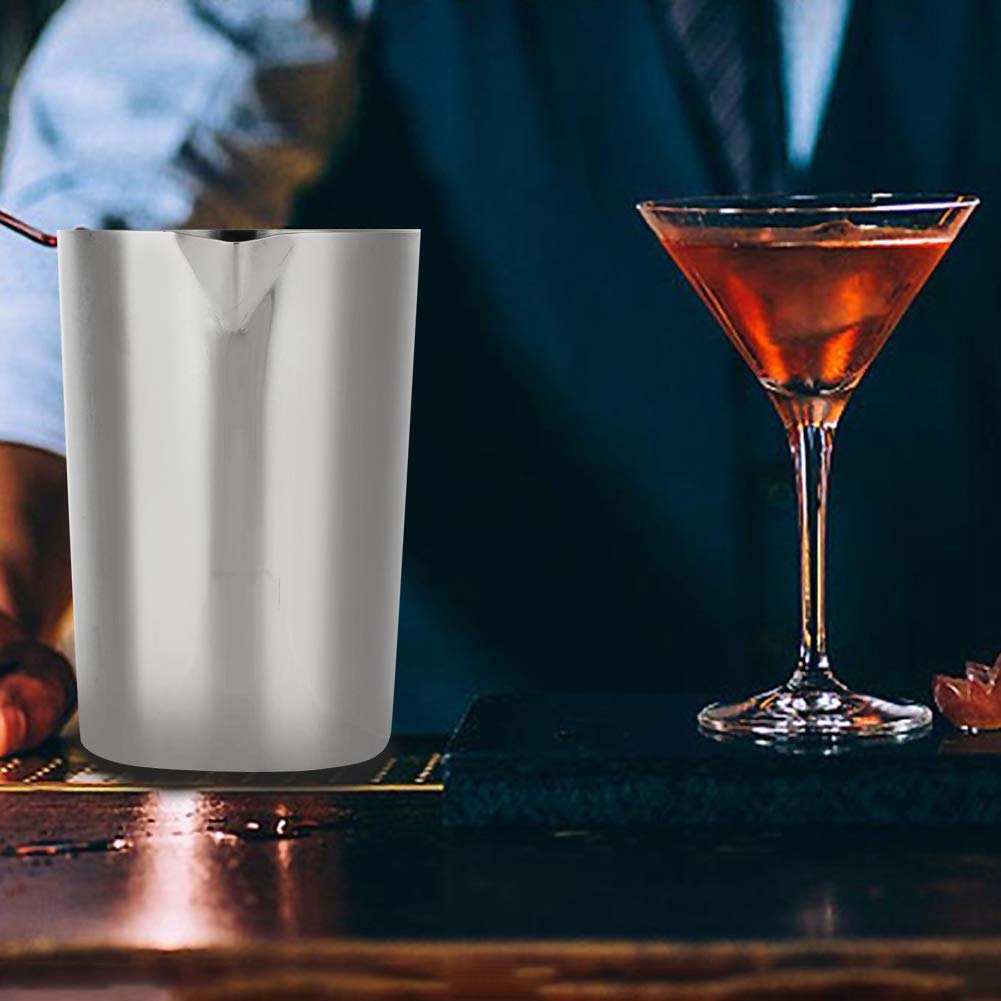 Kuuleyn 500 ml Mixing Glass Cocktail in Acciaio Inox Argentato