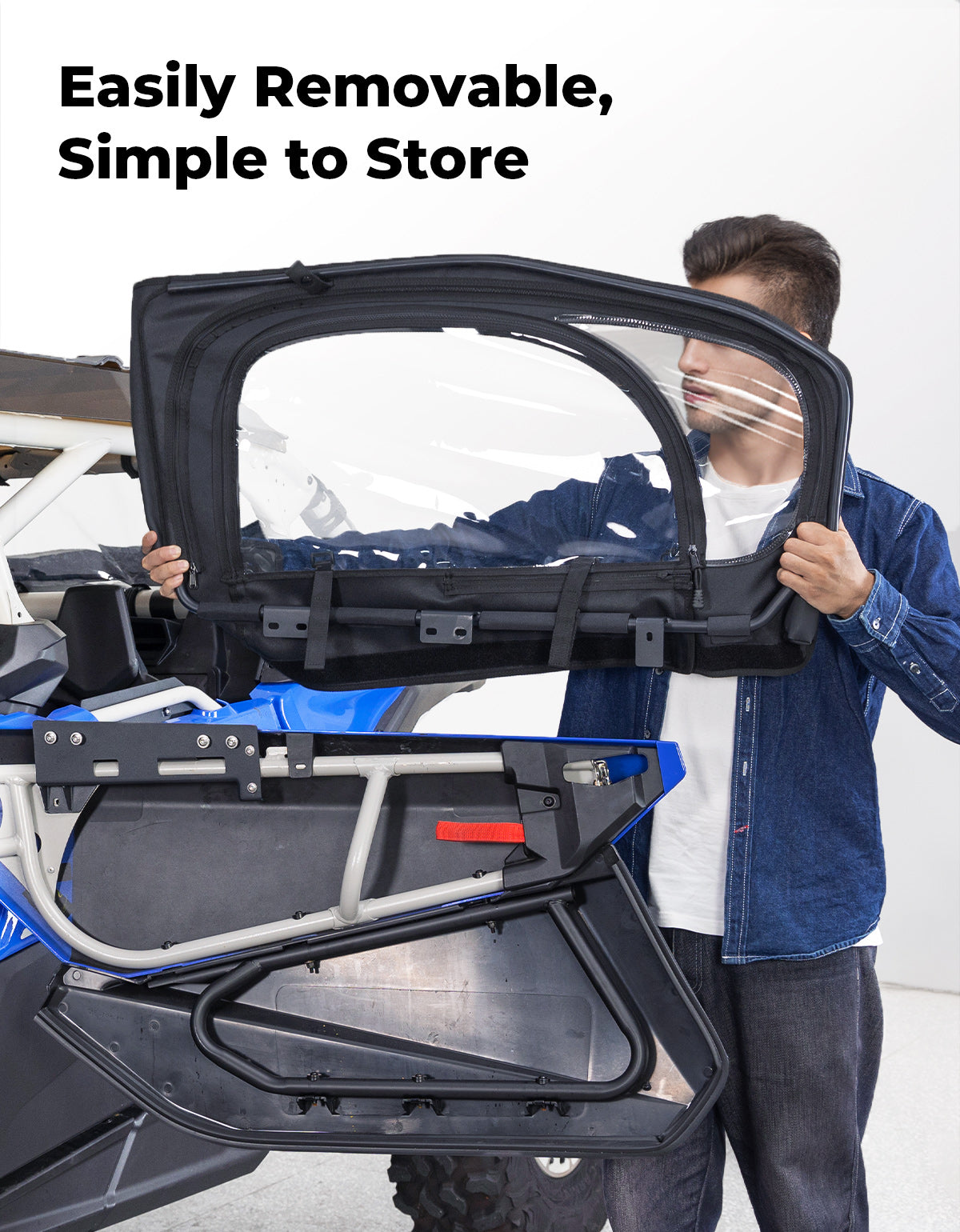 KEMIMOTO Porte Superiori Maverick X3 MAX con Telaio PVC