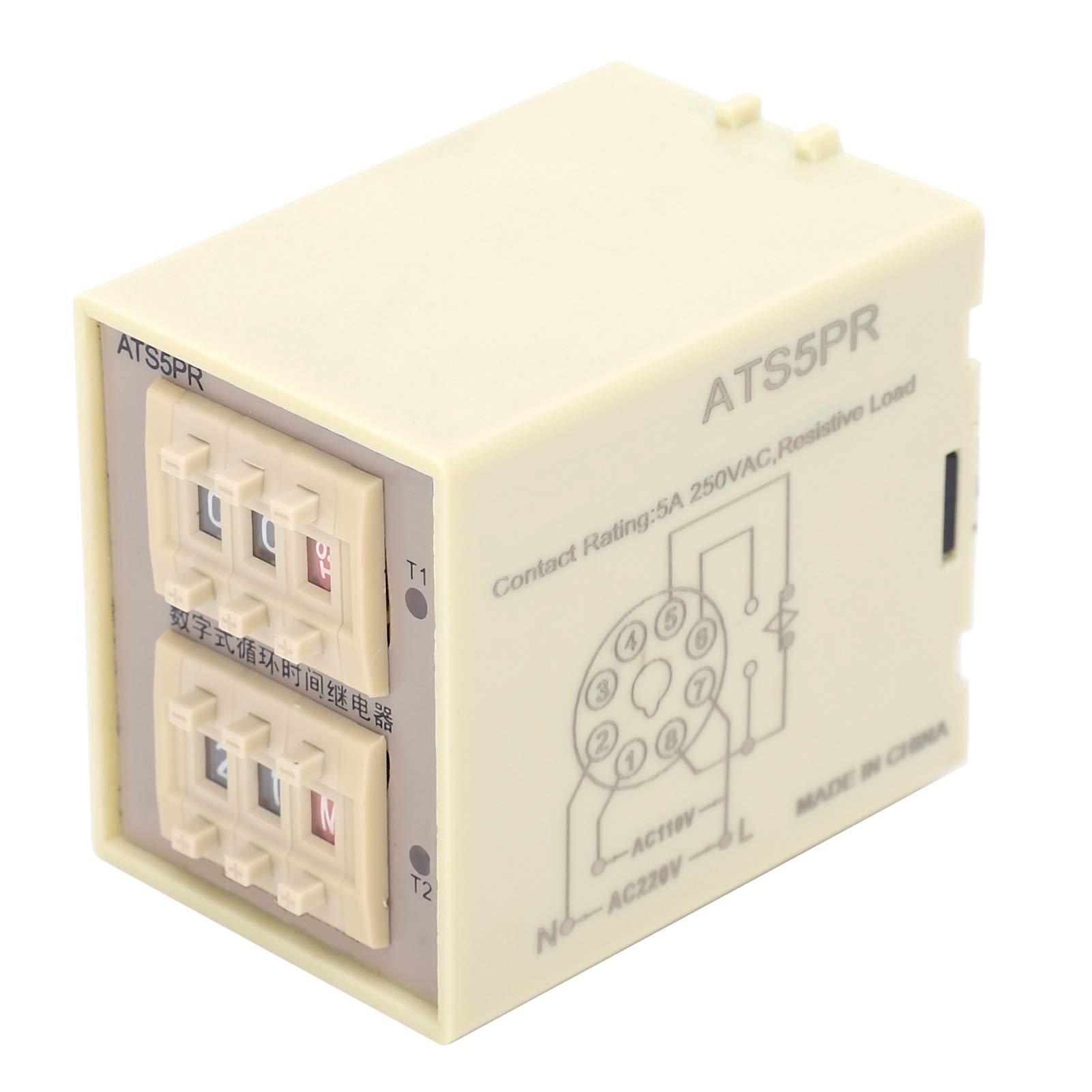 Kuuleyn Relè temporizzatore digitale DC12V 6 tempi