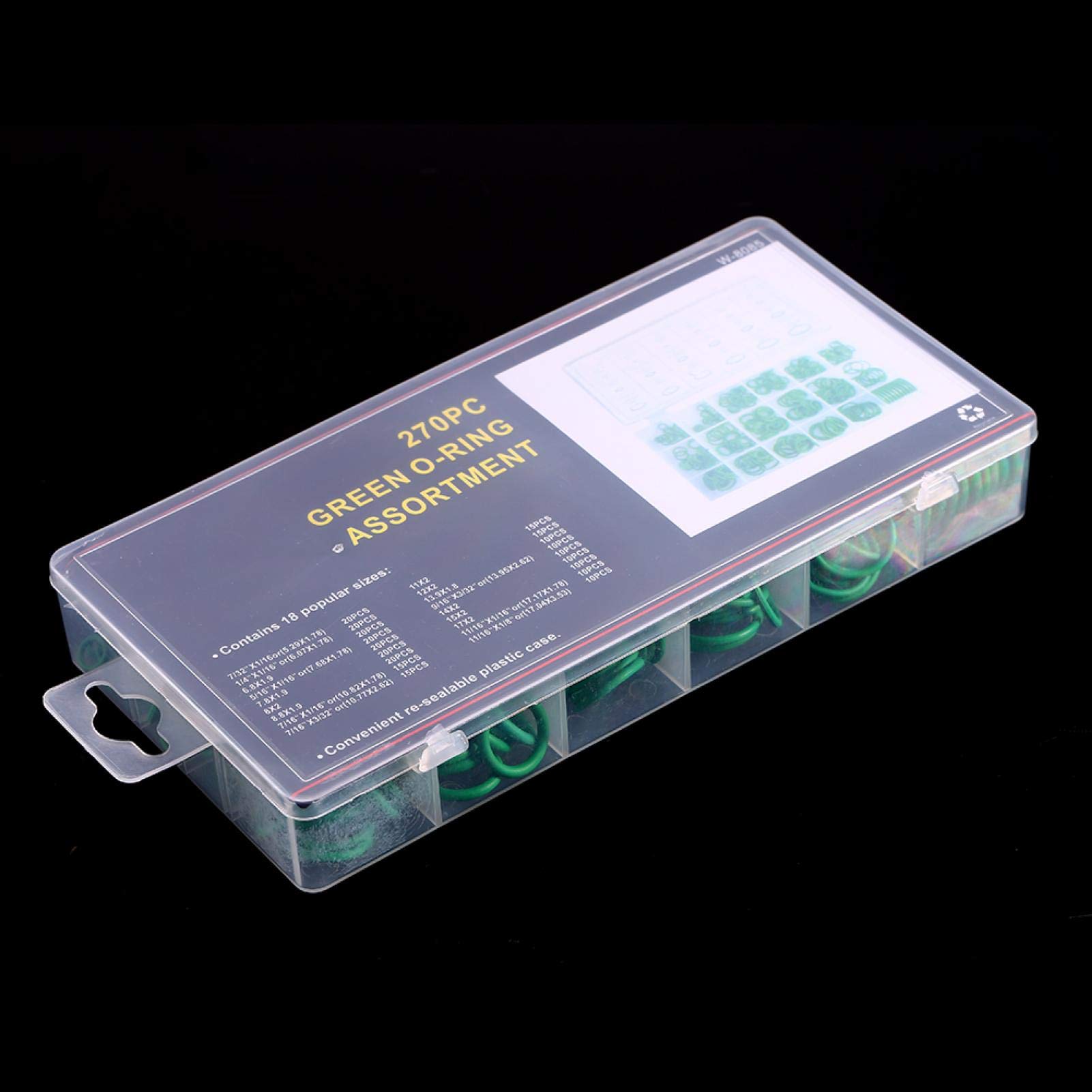 Kuuleyn set o-ring gomma HNBR aria condizionata verde 270 pezzi