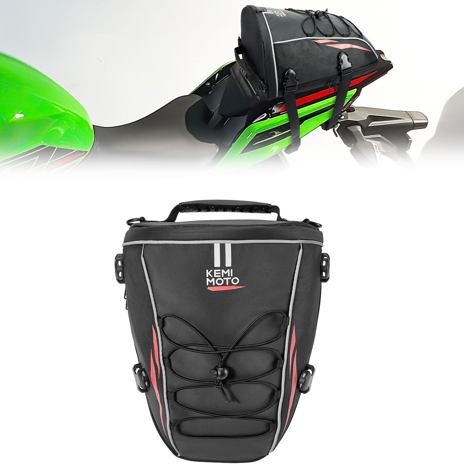 KEMIMOTO borsa posteriore moto 10L impermeabile universale