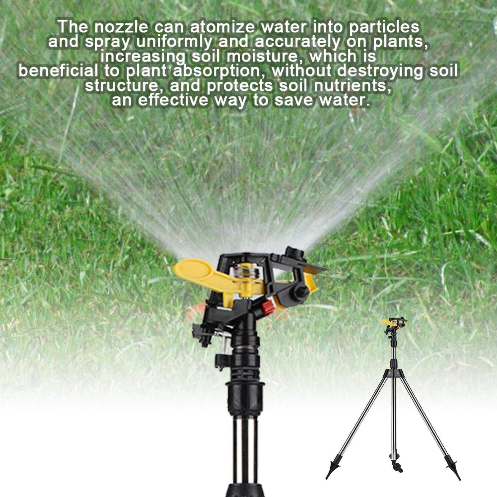 Kuuleyn Irrigatore giardino con treppiede acciaio 360°