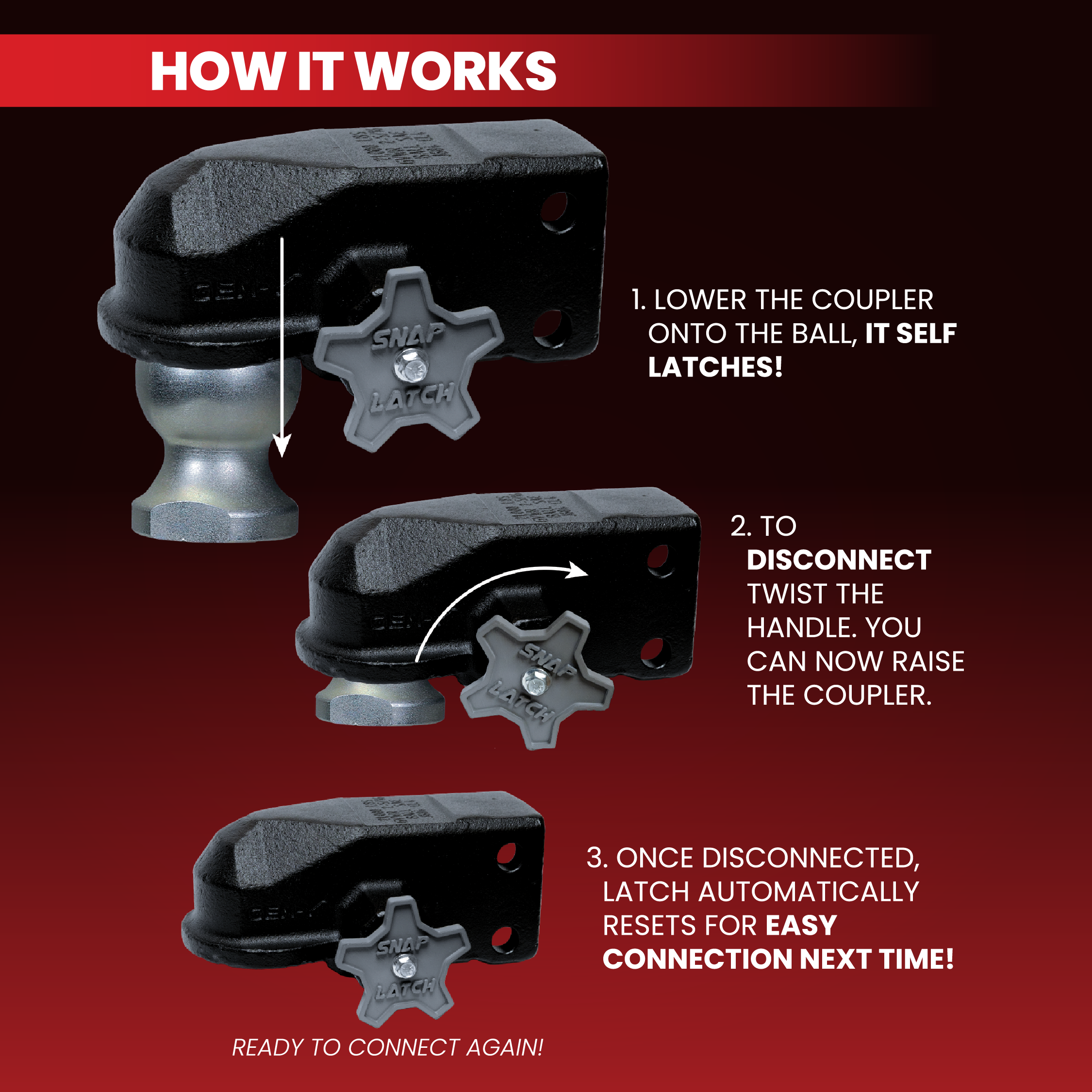 GEN-Y Hitch Admiral giunto traino A-Frame 21000 lbs