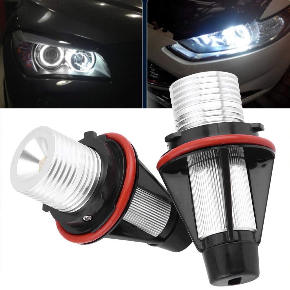 Kuuleyn Angel Eyes LED 6000K E60 E61 2 Pezzi Bianchi