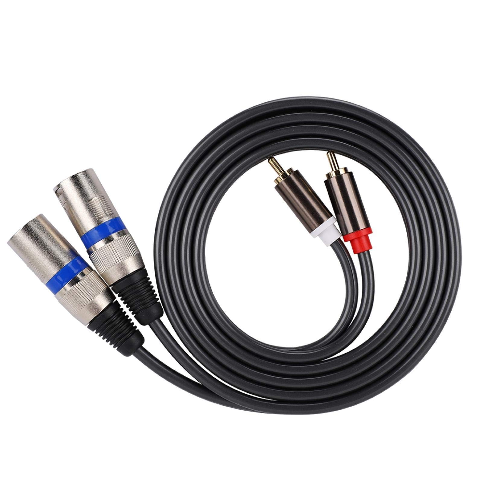 Kuuleyn Cavo RCA Maschio a XLR 1,5 m Adattatore Audio Rame