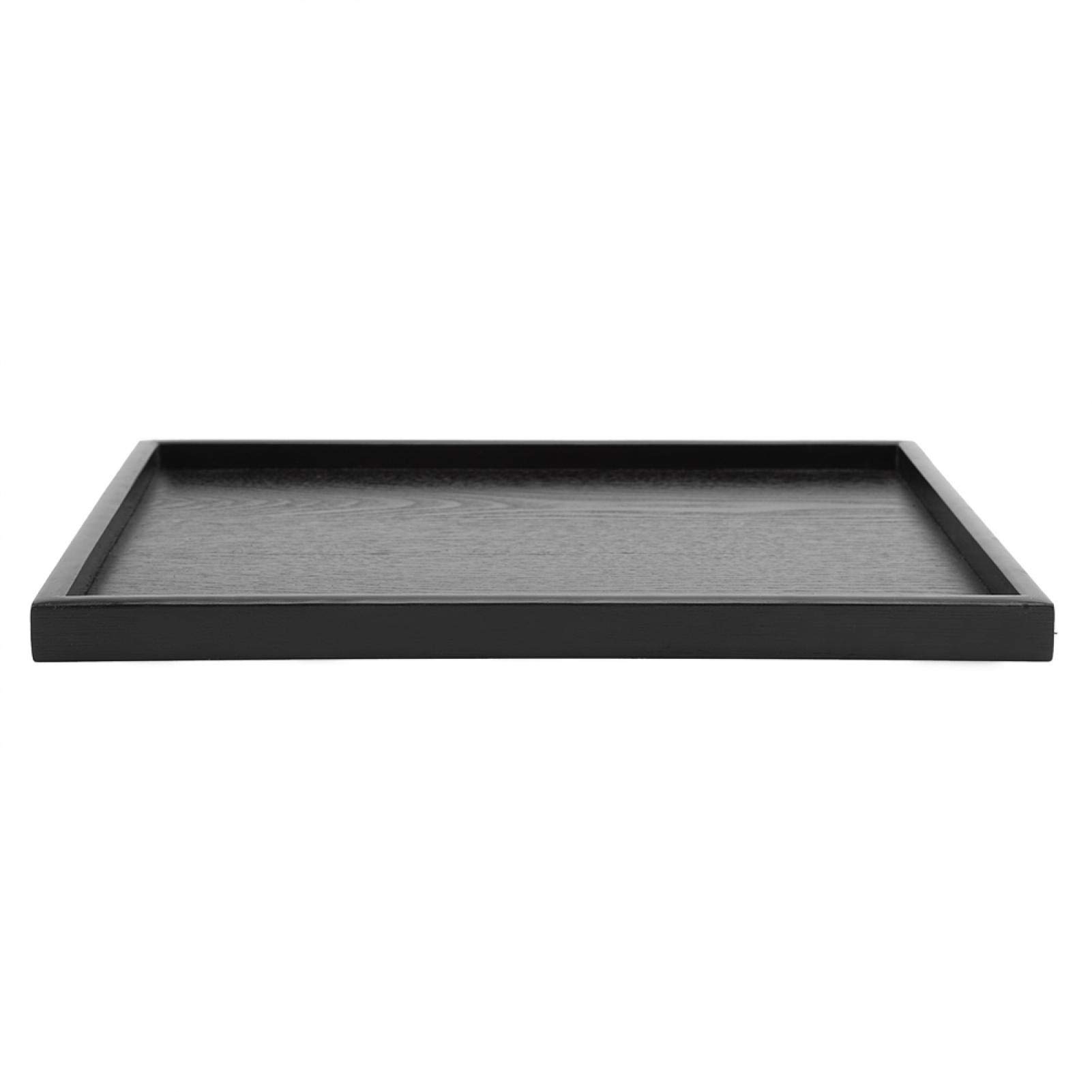 Kuuleyn Vassoio Legno Rettangolare Nero 36x27 cm