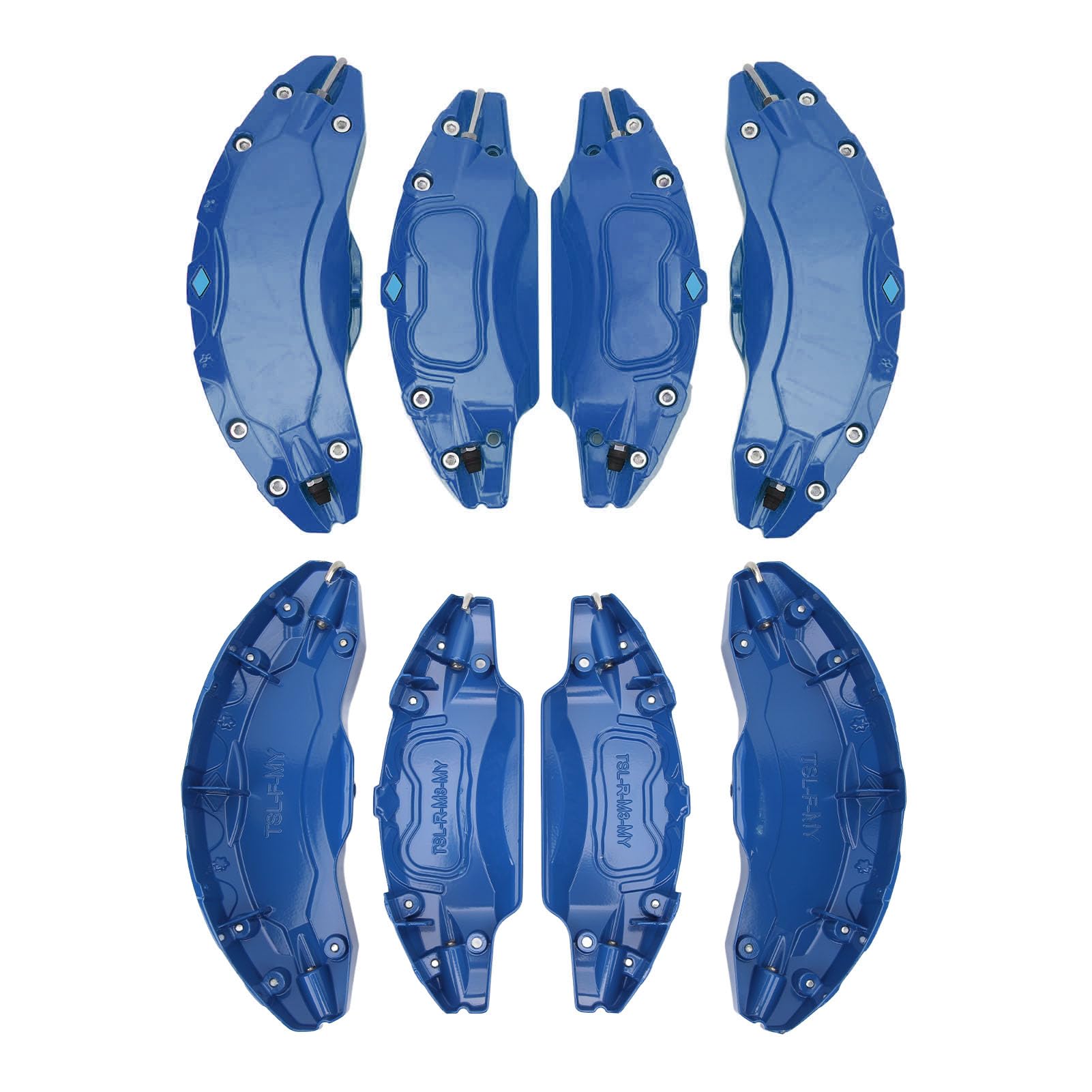 AOWINHIT Copripinze Freno Auto Lega Blu 4 Pezzi