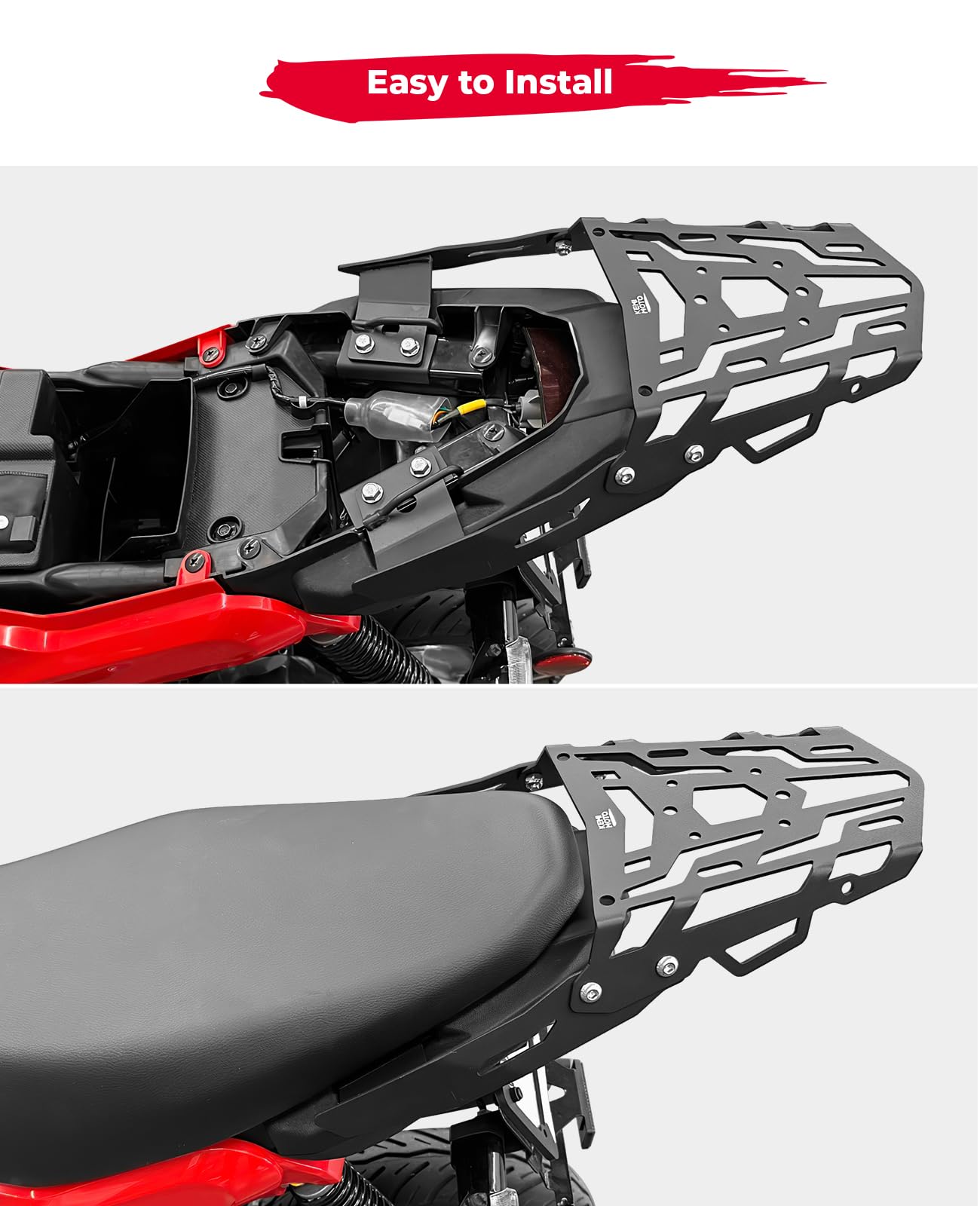 Kemimoto F1739-00101 portapacchi posteriore moto Navi 2022-2024