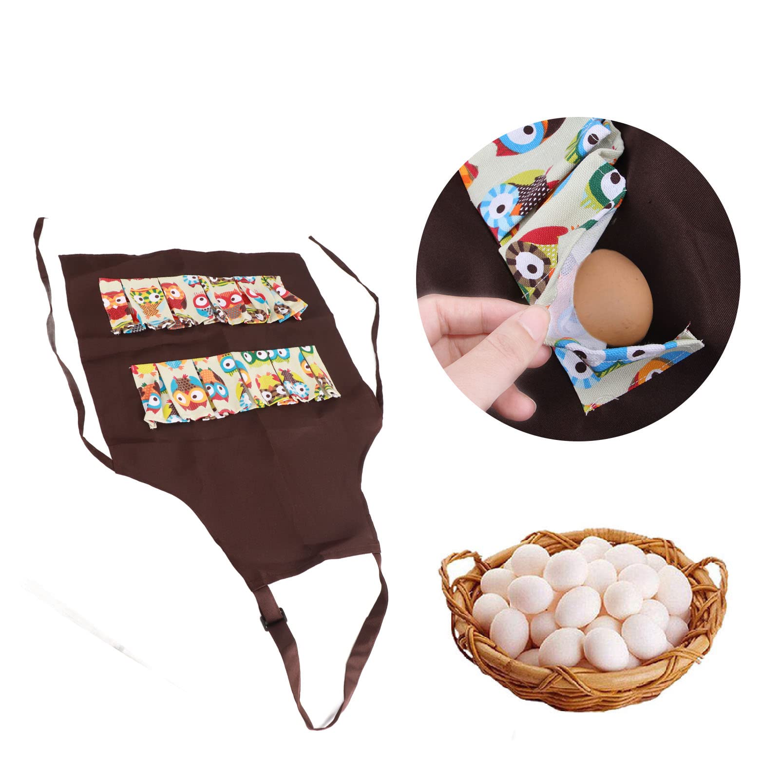 Kuuleyn Grembiule Uova 12 Tasche Cotone Adulto