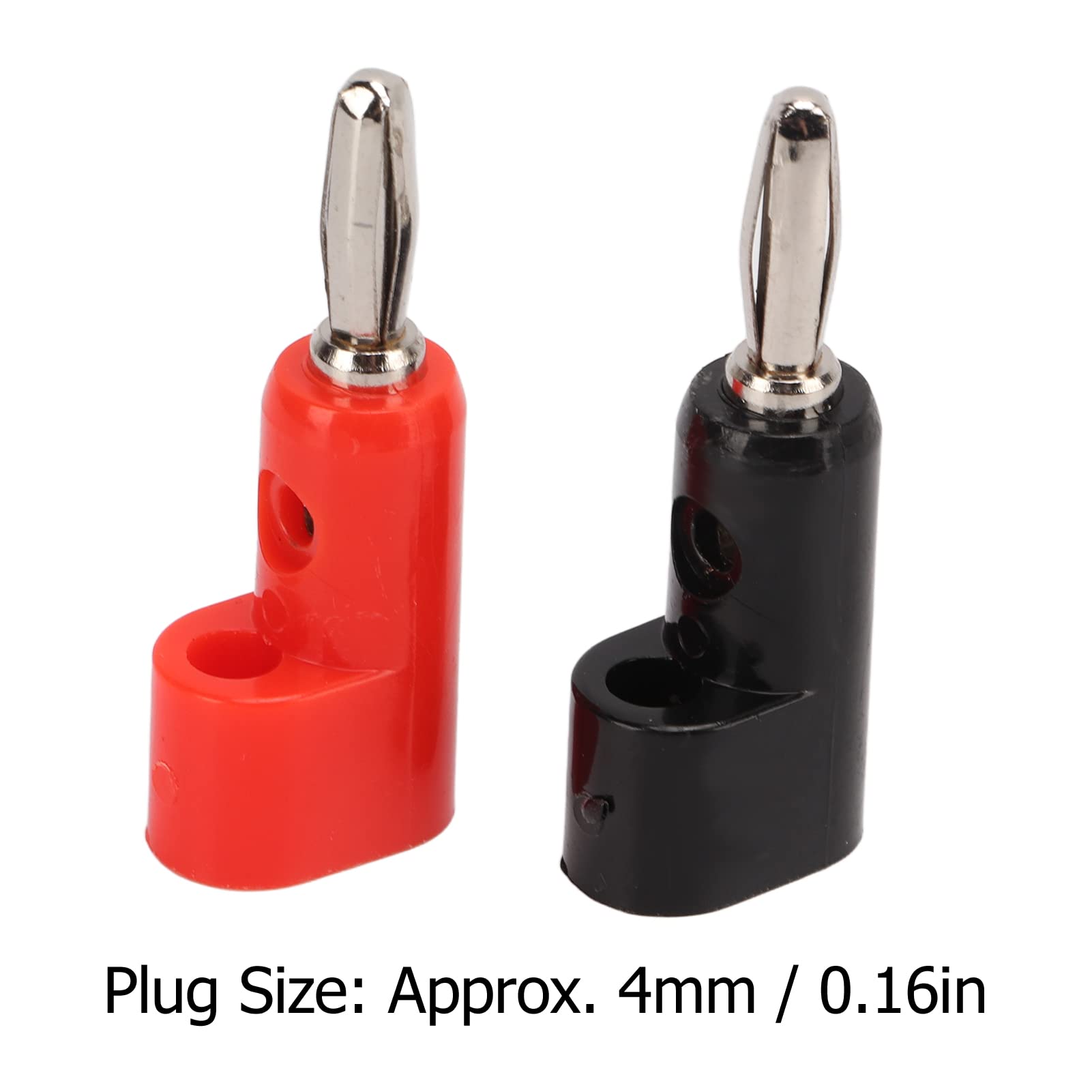 Kuuleyn Spine a Banana 4mm Rosso Nero 10 Pezzi