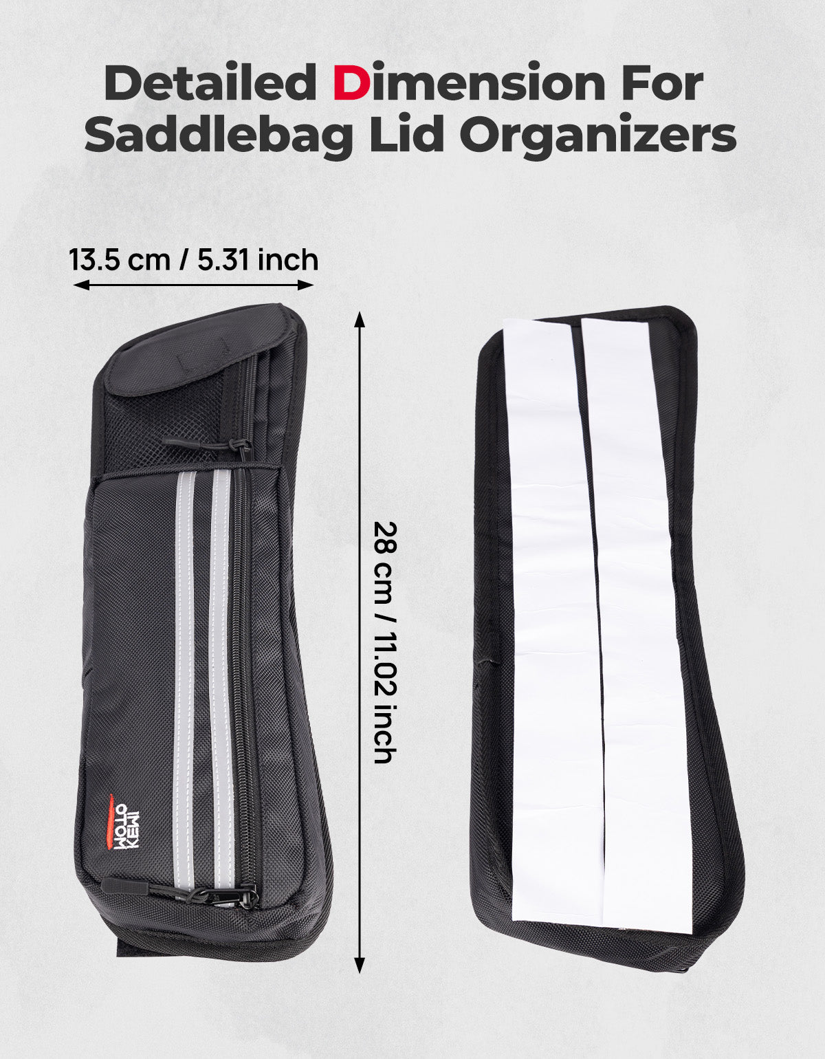 Kemimoto Touring organizer borse laterali 2 pezzi 3 tasche