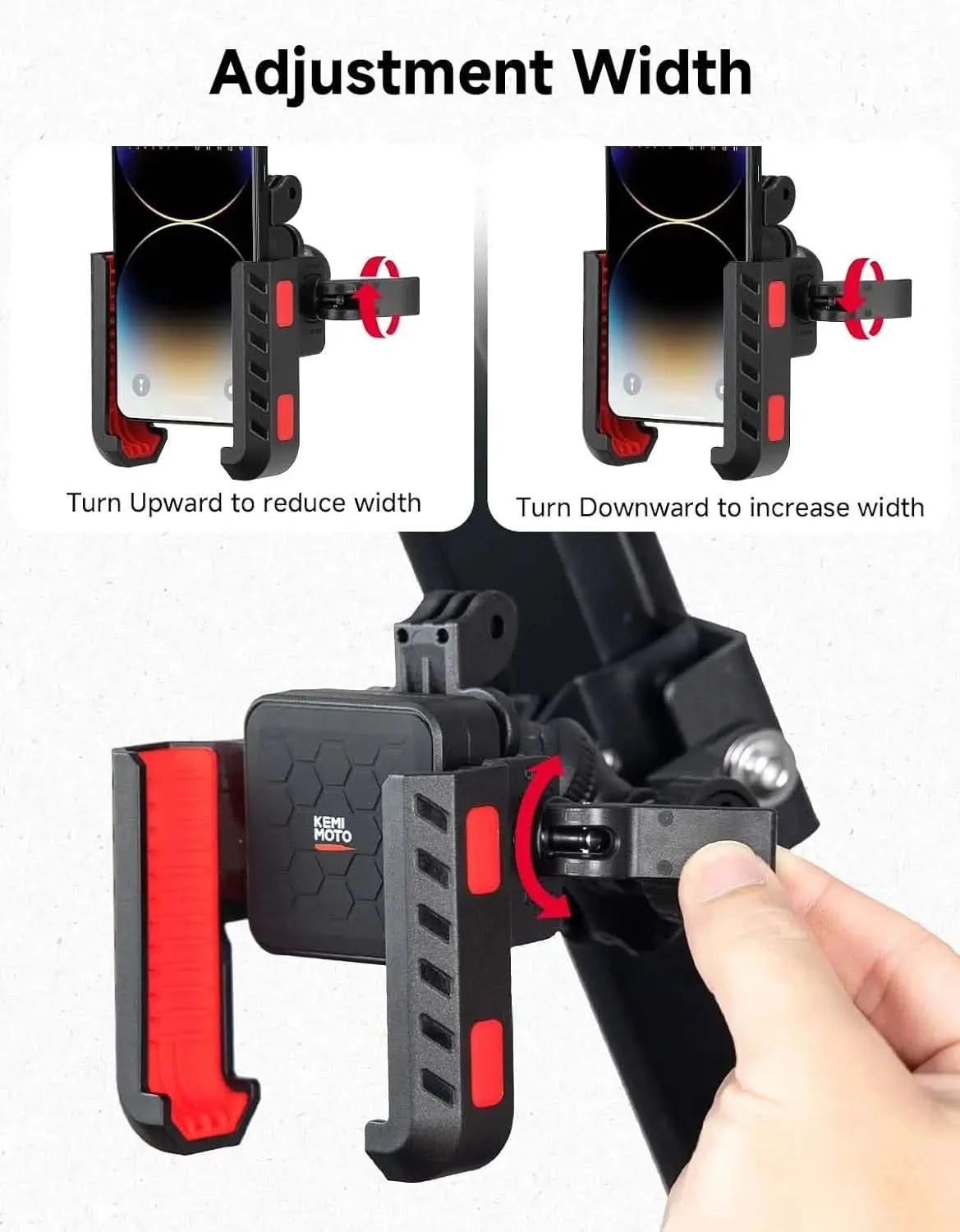 KEMIMOTO Supporto Telefono UTV Pro-Fit Antivibrazione